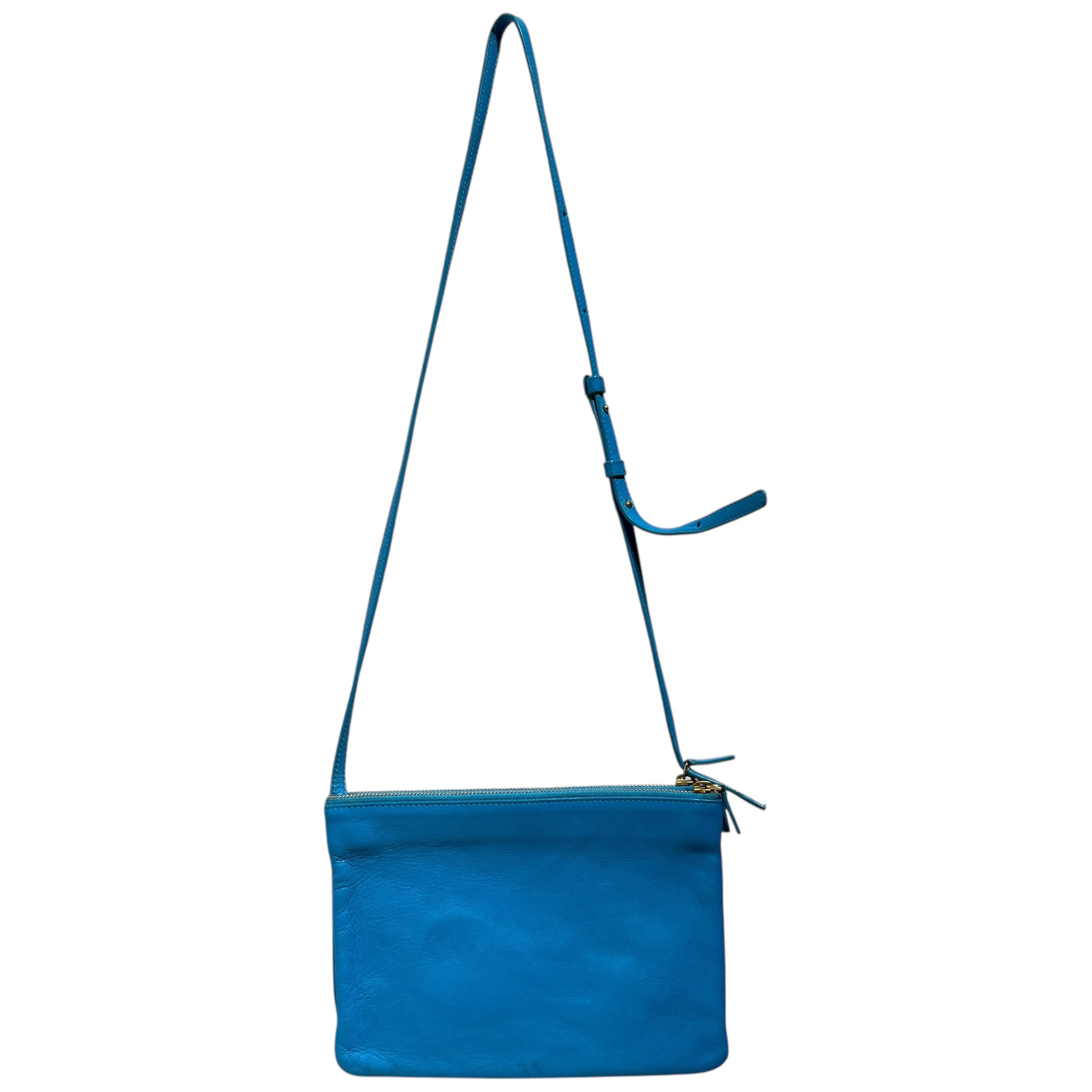CELINE/Cross Body Bag/Leather/BLU/TRIO view 2