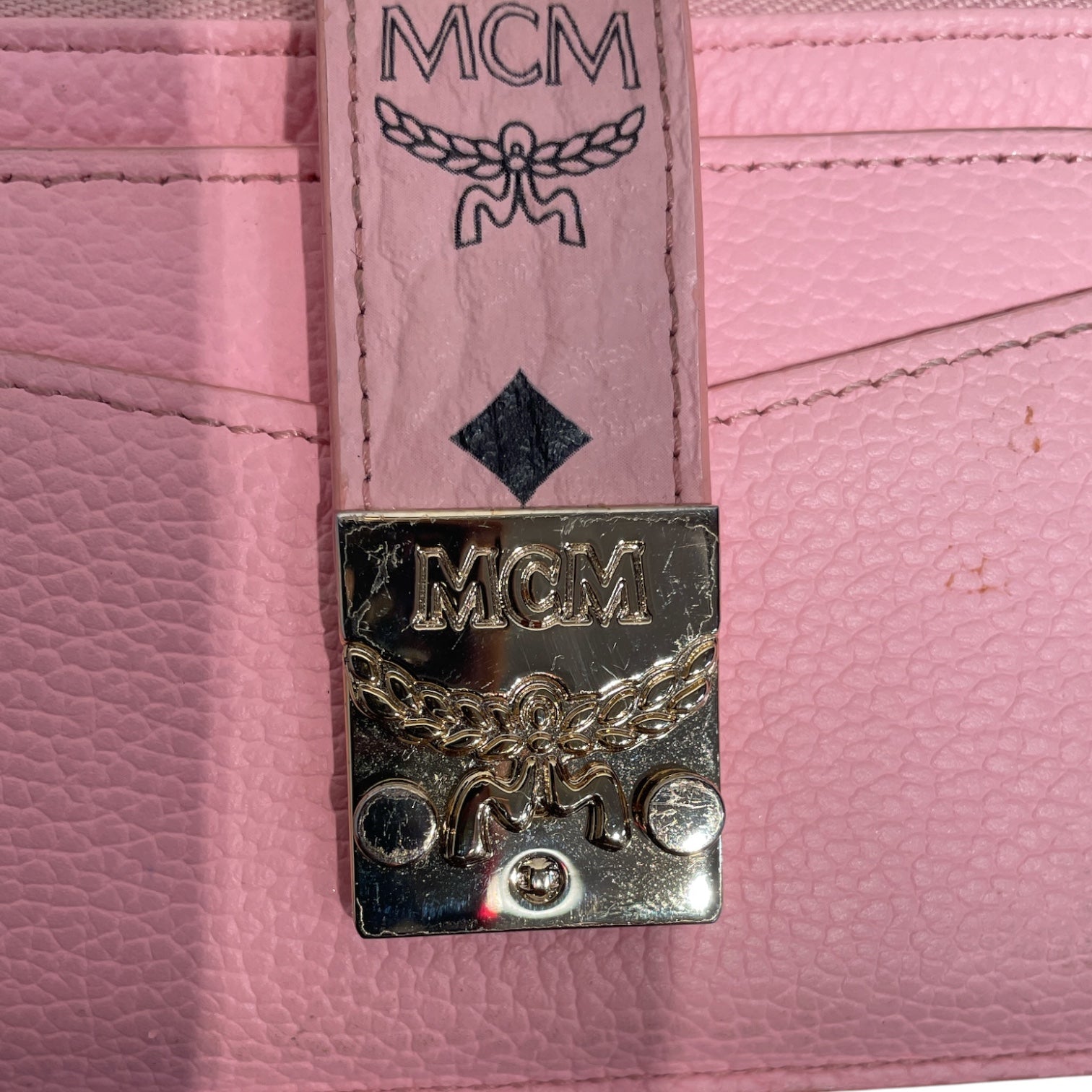 MCM/Coin Wallet/Leather/PNK/L's/ view 5