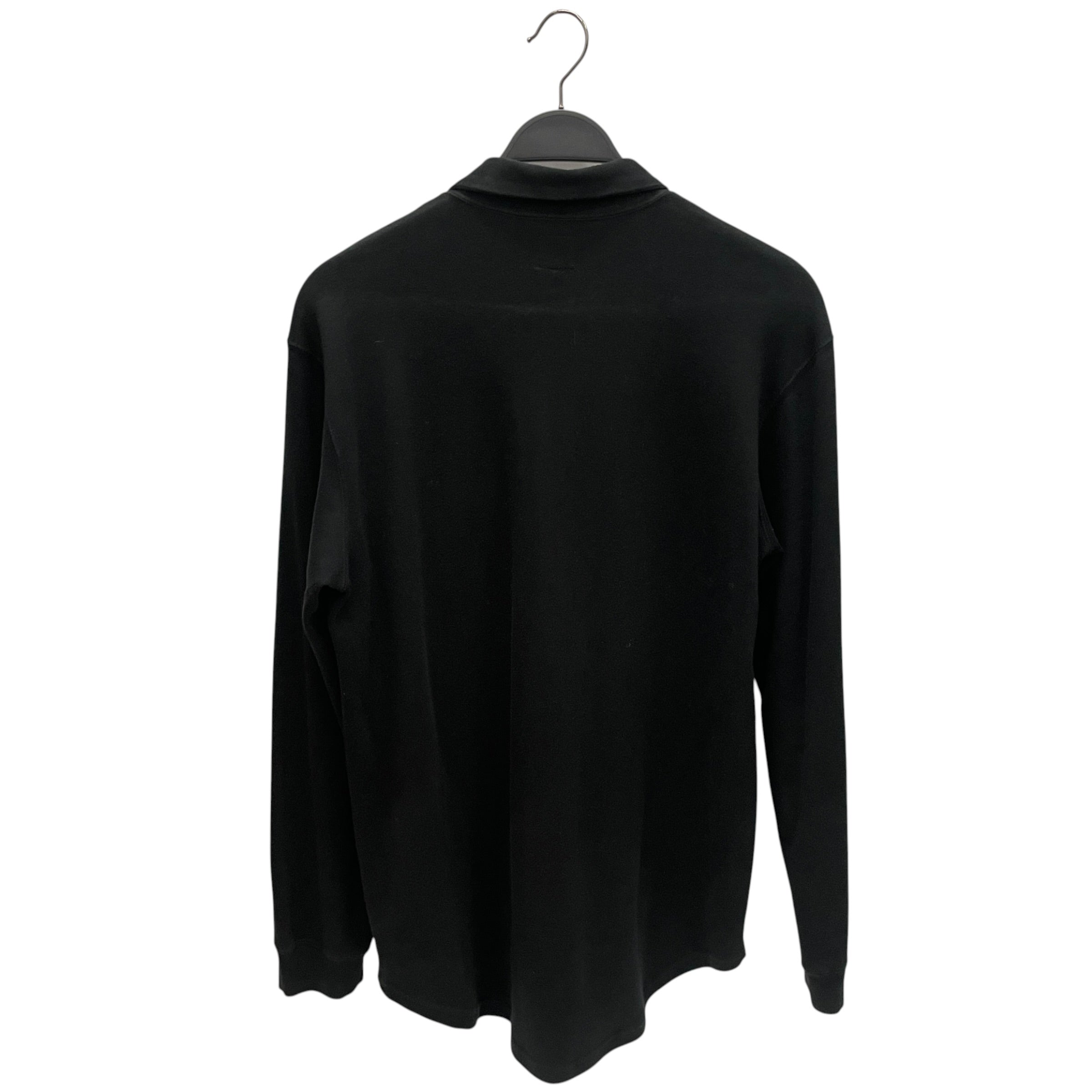 Y's for living/Polo Shirt/L/Cotton/BLK/HALF BUTTON PULL OVER LS view 2
