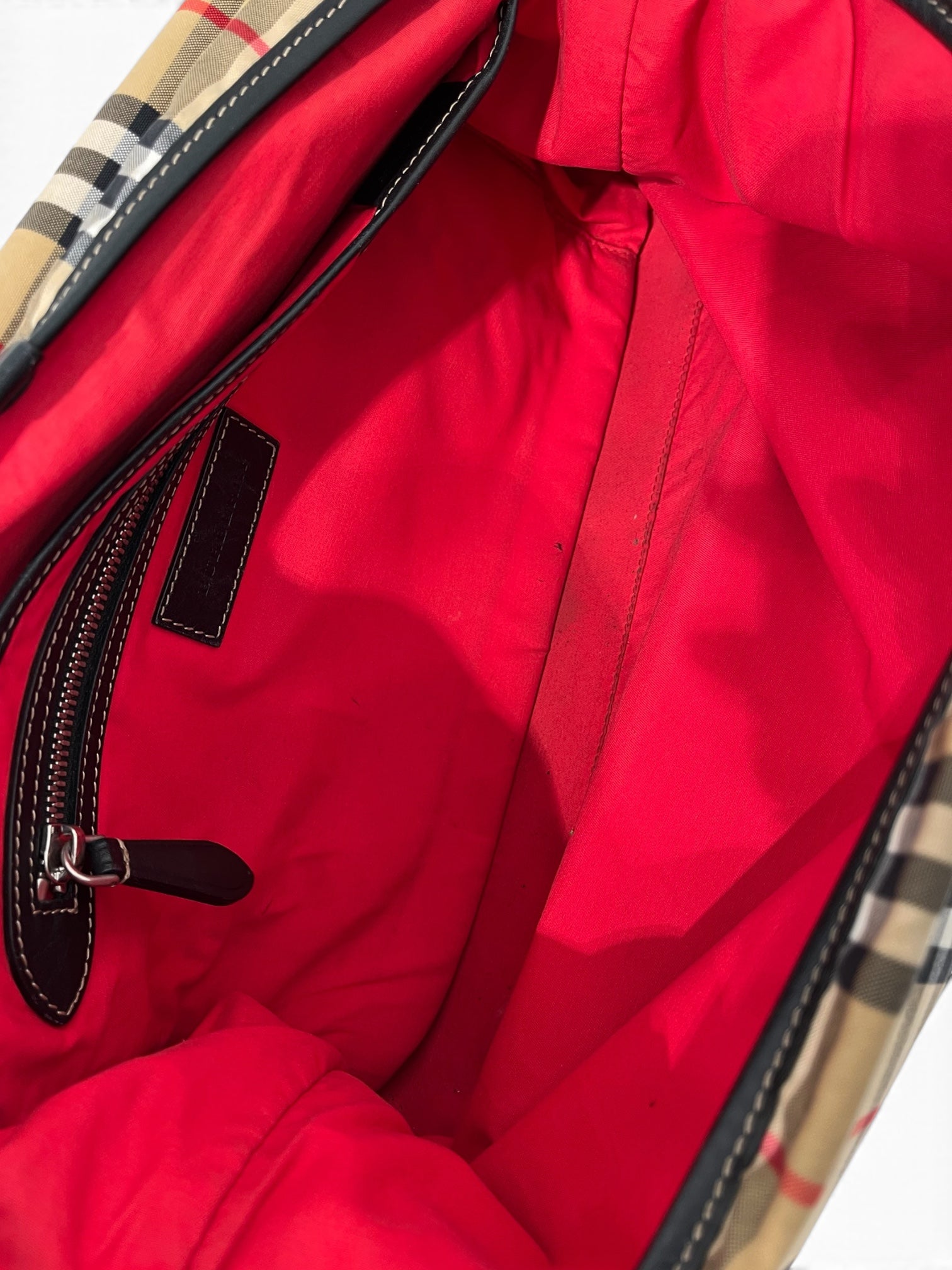 BURBERRY/Cross Body Bag/Plaid/CML/CANVAS MESSANGER BAG view 7