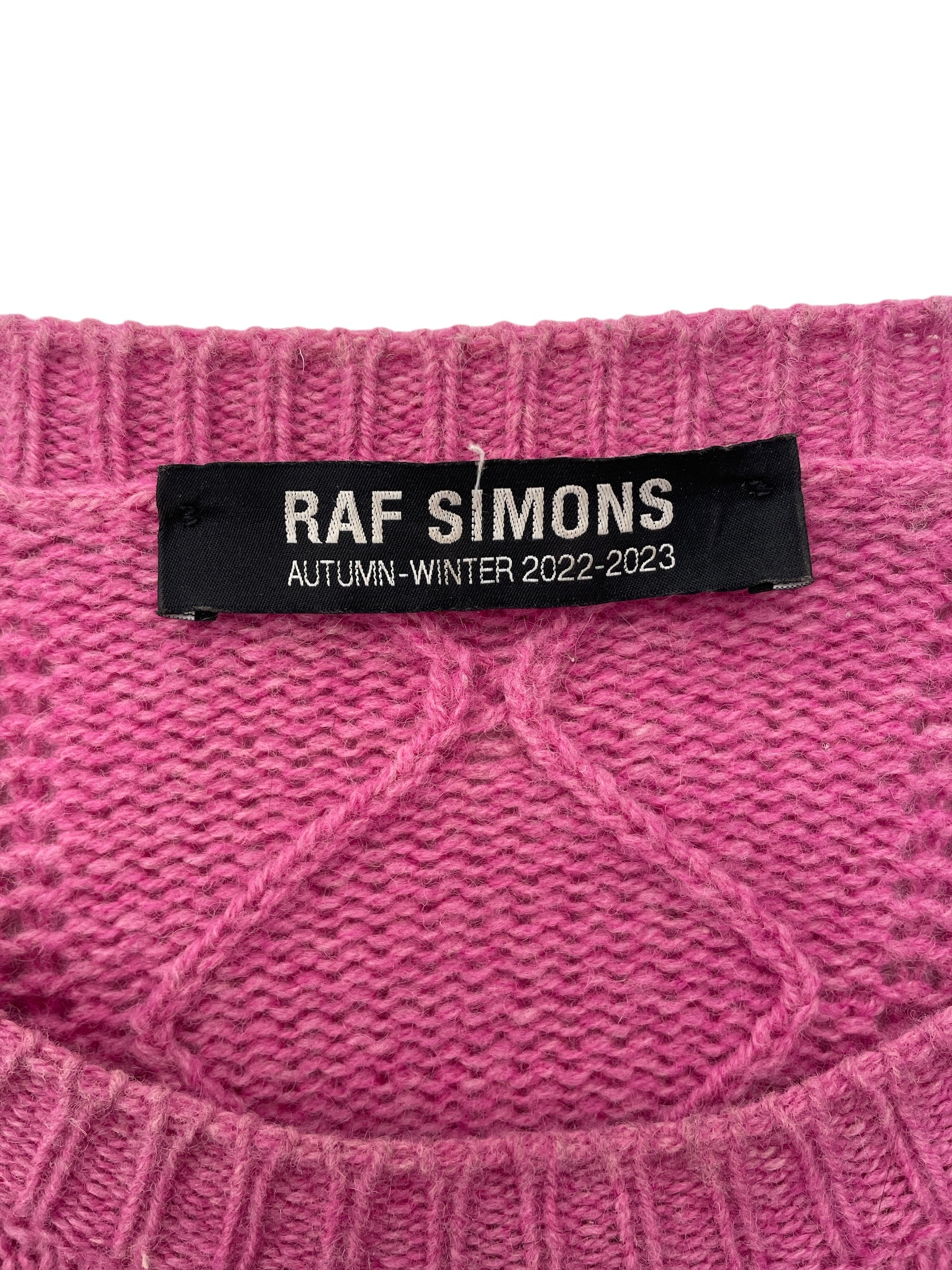 RAF SIMONS/Sweater/1/Wool/PNK/ALTERED REALITY view 3