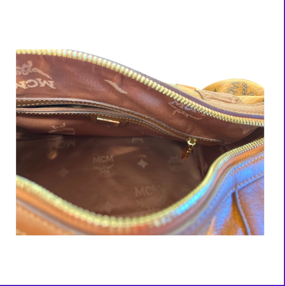 MCM/Hand Bag/Monogram/Leather/CML/COGNAC VISETOS BOSTON view 3