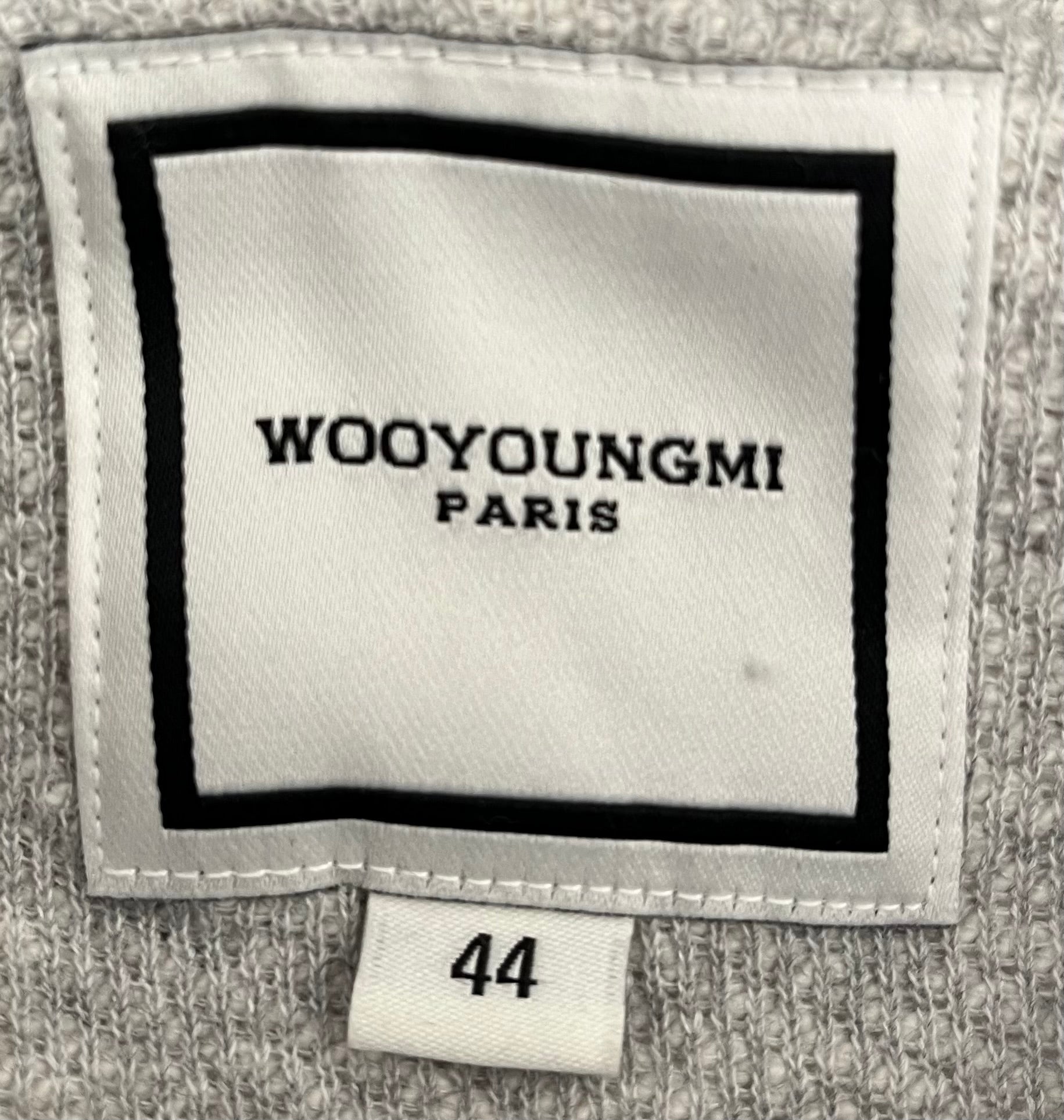 wooyoungmi/Zip Up Hoodie/44/Cotton/GRY/DOUBLE ZIP HOODIE view 3