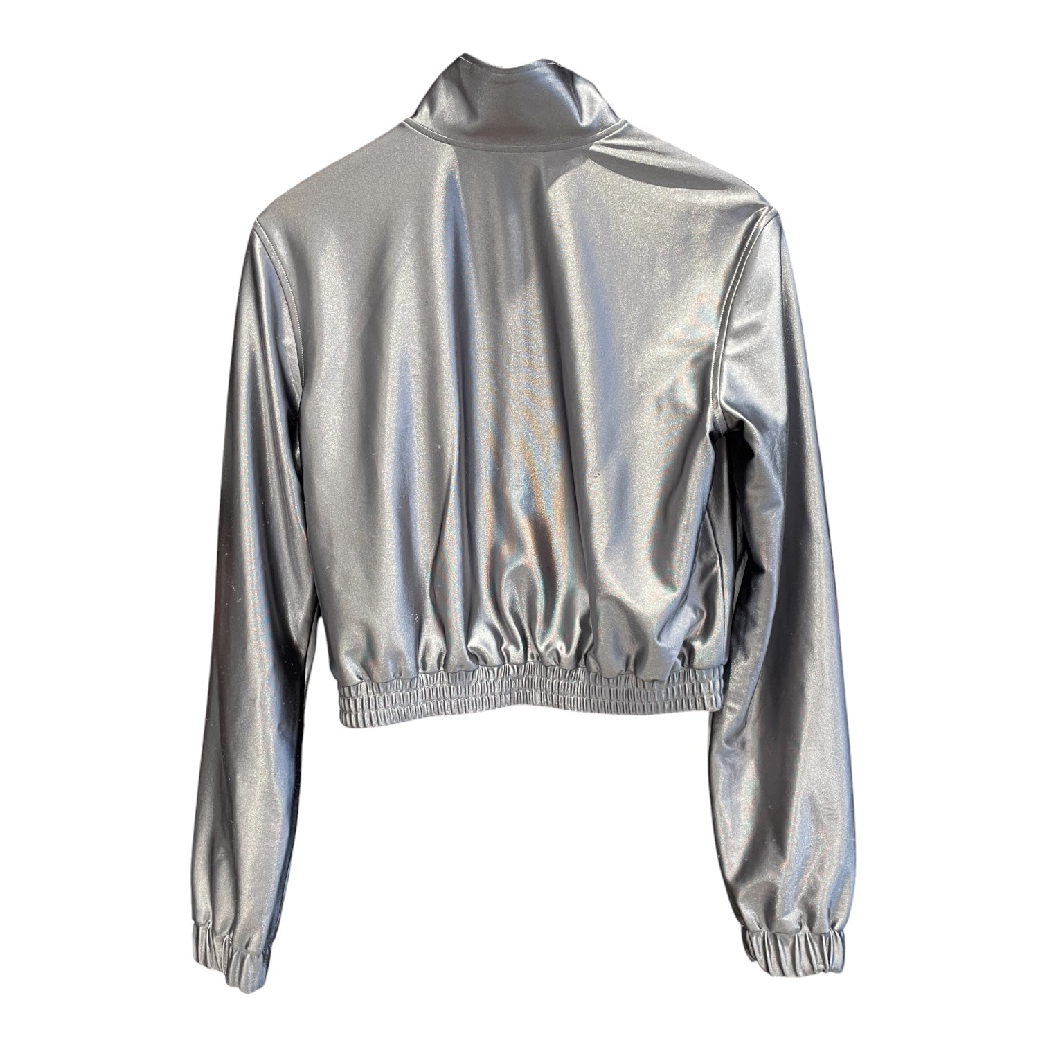 Alexander Wang/Jacket/M/Polyester/SLV/SHRUNKEN ZIP-UP IN ALLOY view 2