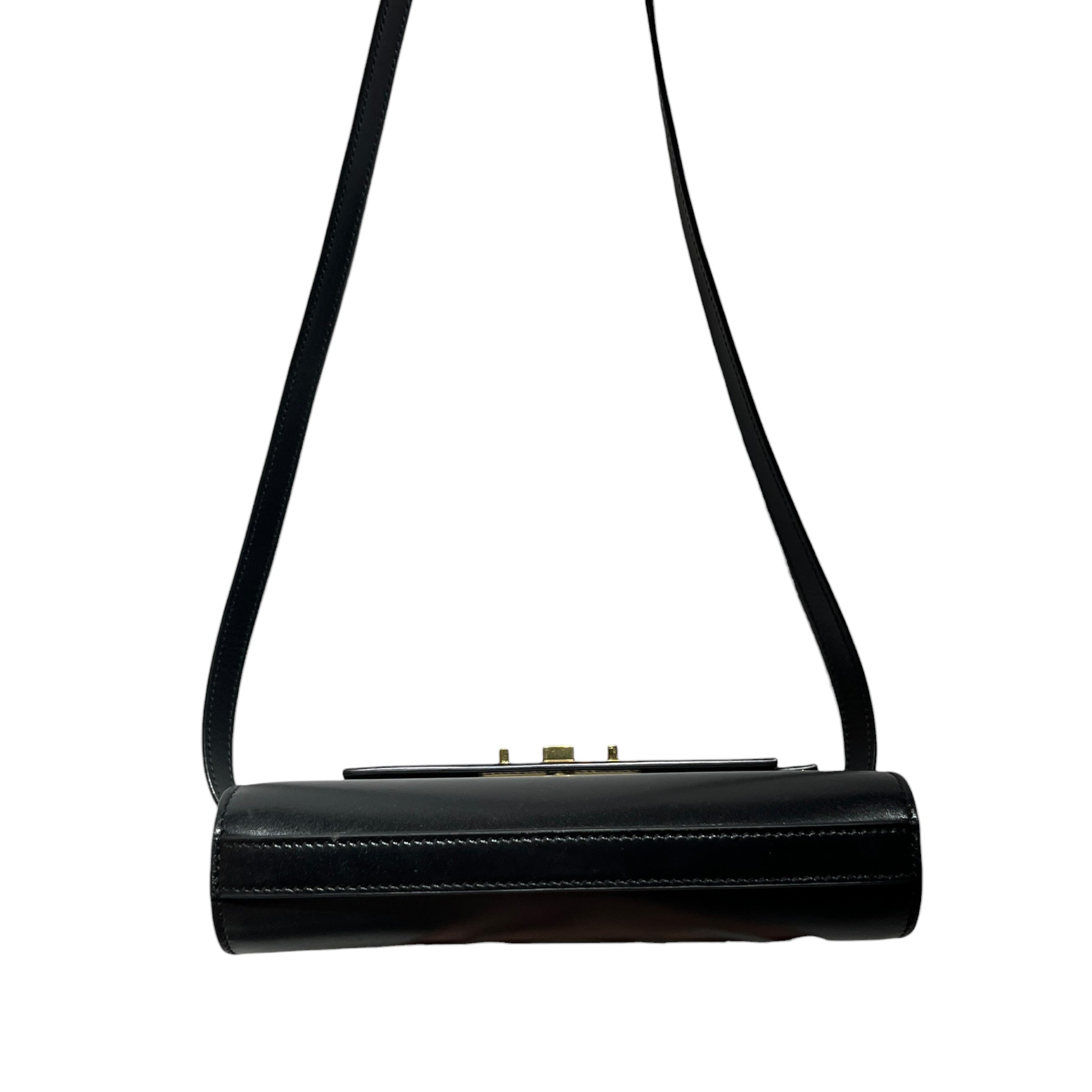 SAINT LAURENT/Cross Body Bag/Leather/BLK/mini manhattan view 3