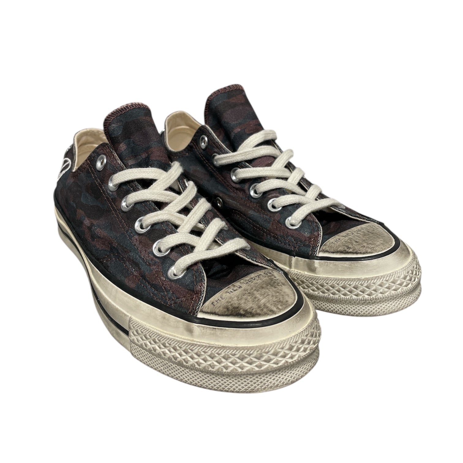 CONVERSE/Low-Sneakers/US 6/Camouflage/Cotton/GRN/RING AT HEEL view 1