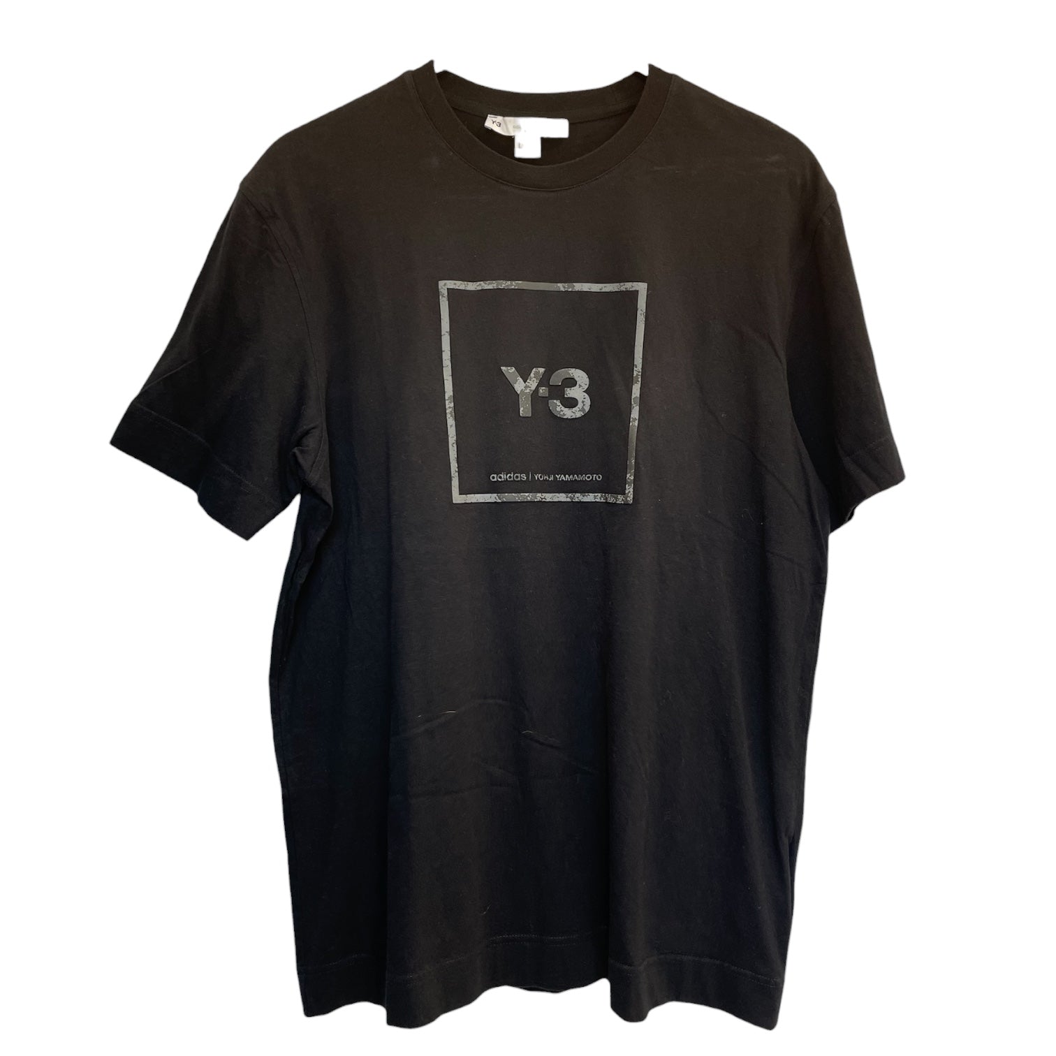Y-3/adidas/T-Shirt/L/Cotton/BLK/camo y-3 square view 1