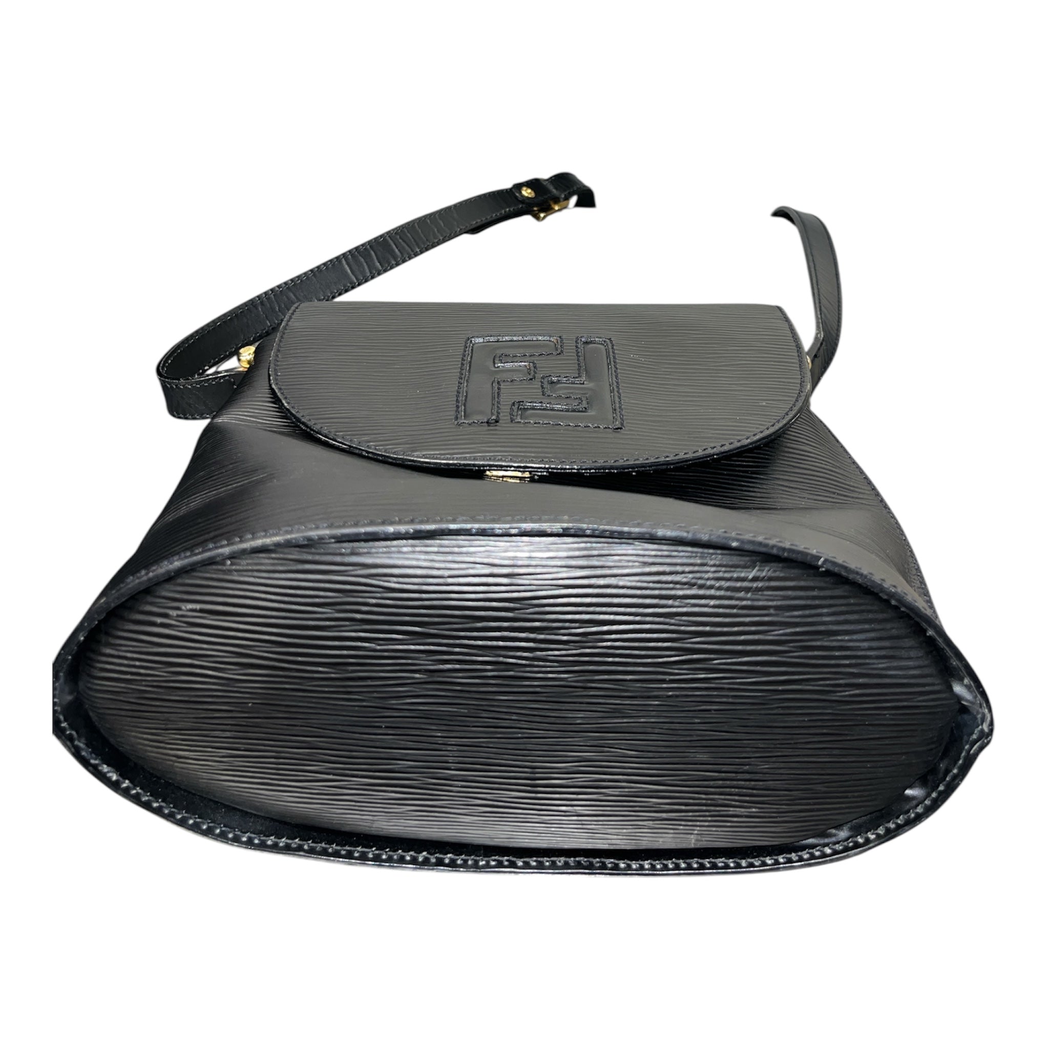 FENDI/Cross Body Bag/Leather/BLK/VINTAGE MINI BAG view 3