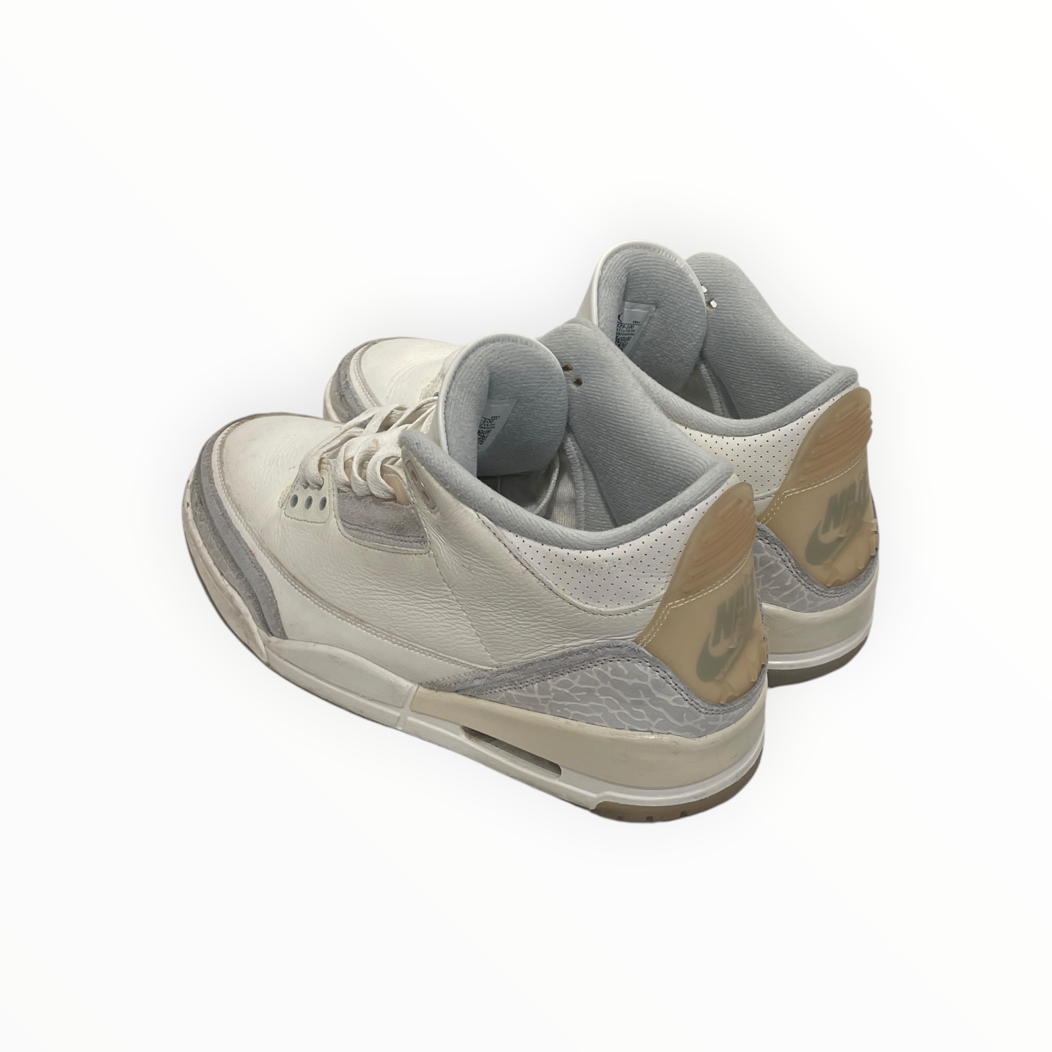 NIKE/Low-Sneakers/US 10.5/Leather/WHT/JORDAN 3 CRAFT view 2