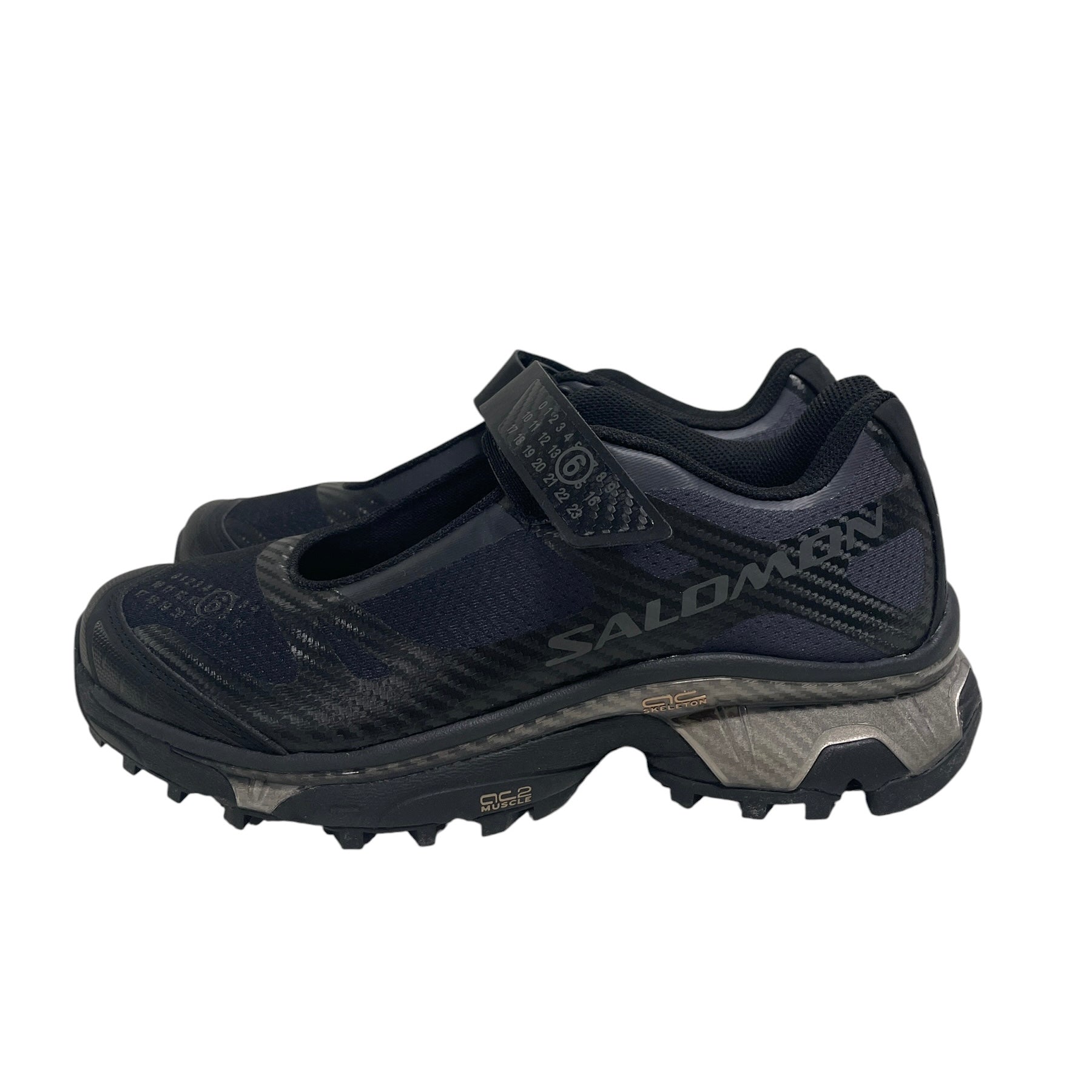salomon/MM6/Low-Sneakers/US 8/Leather/BLK/STRAP ACROSS view 3