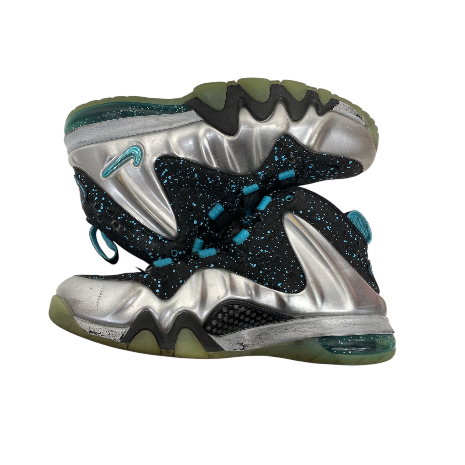 NIKE/Hi-Sneakers/US 8/Cotton/SLV/SILVER PENNY view 4