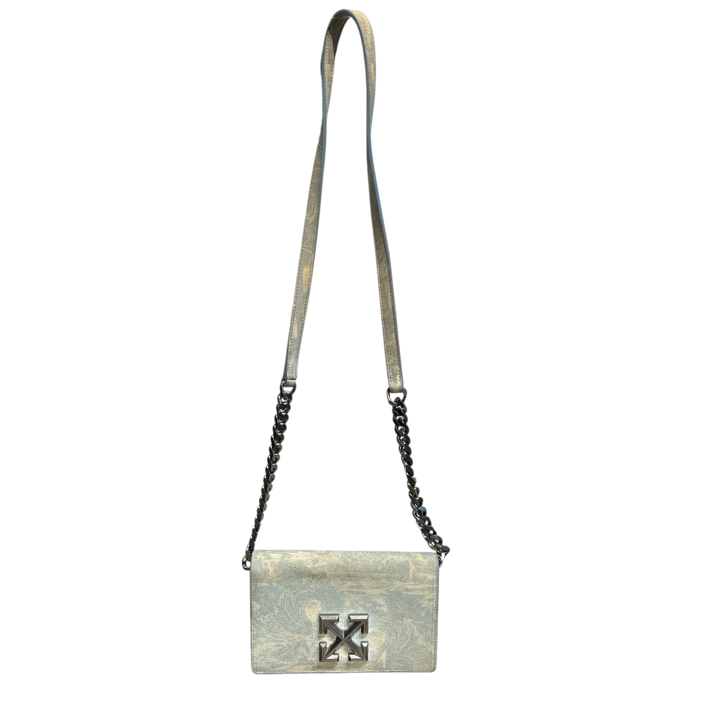 OFF-WHITE/Cross Body Bag/BLU/silver logo hardware view 1