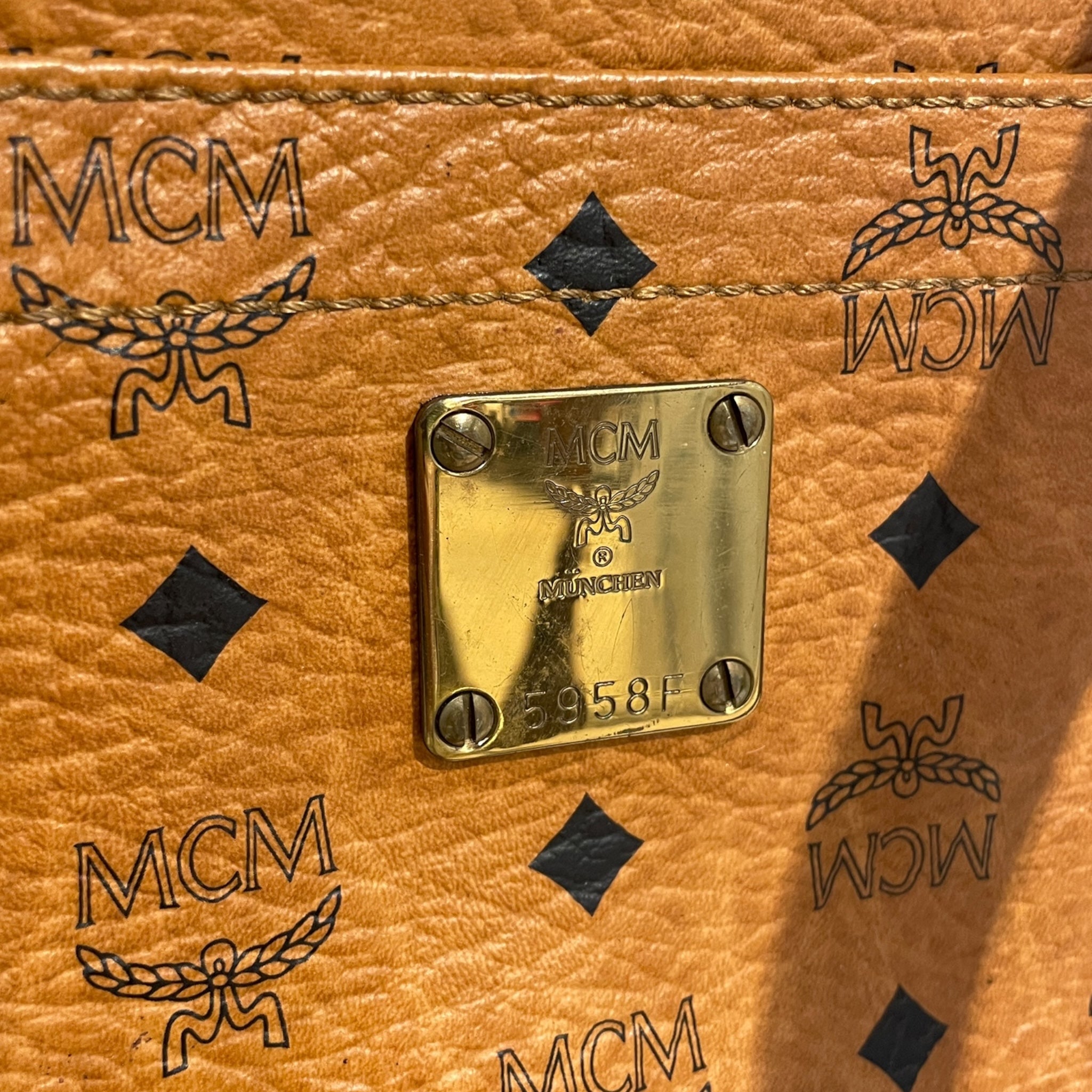 MCM/Cross Body Bag/Monogram/Leather/BRW/5958F view 6
