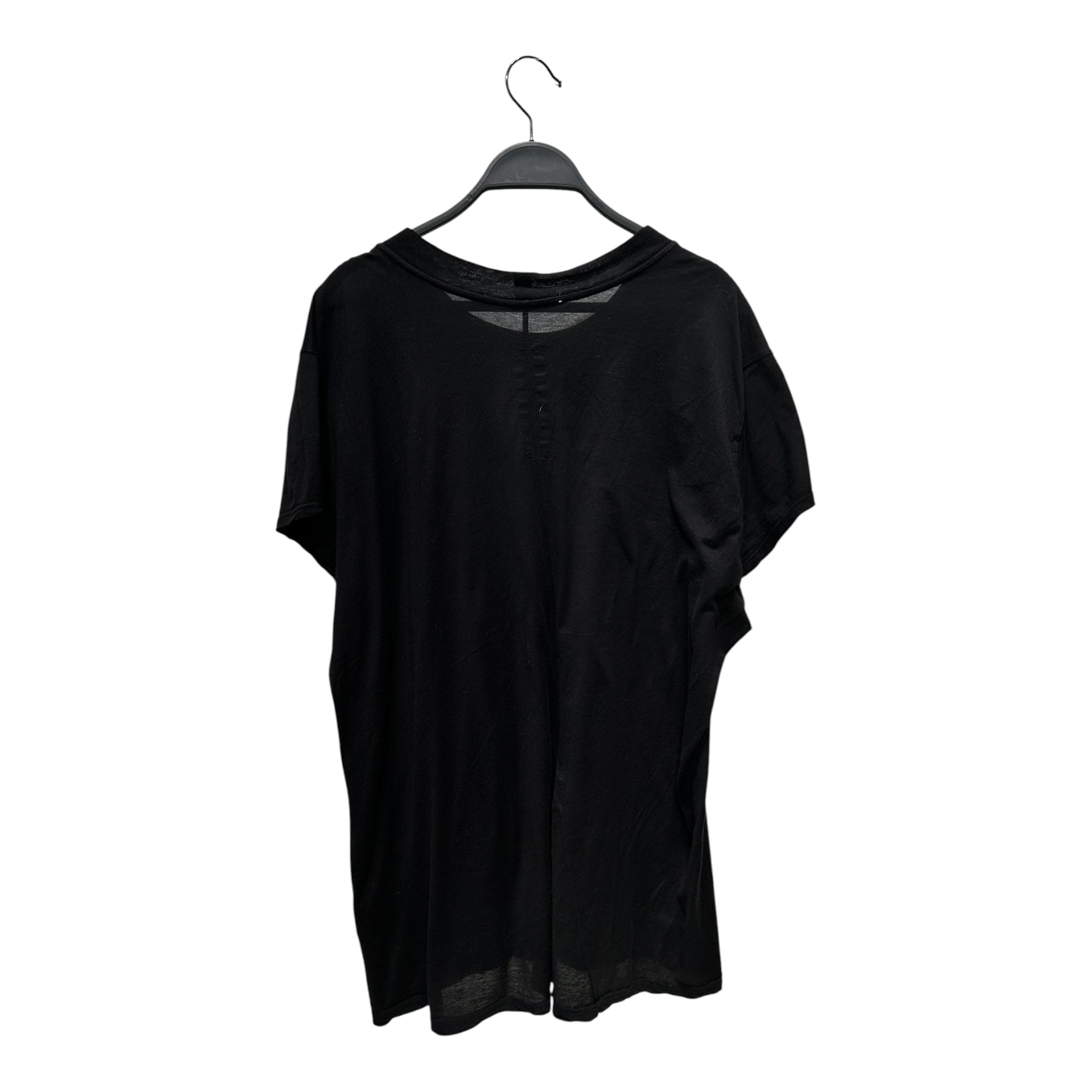 Rick Owens/T-Shirt/L/Cotton/BLK/SHEER BLK HI CUT SLEEVE view 2