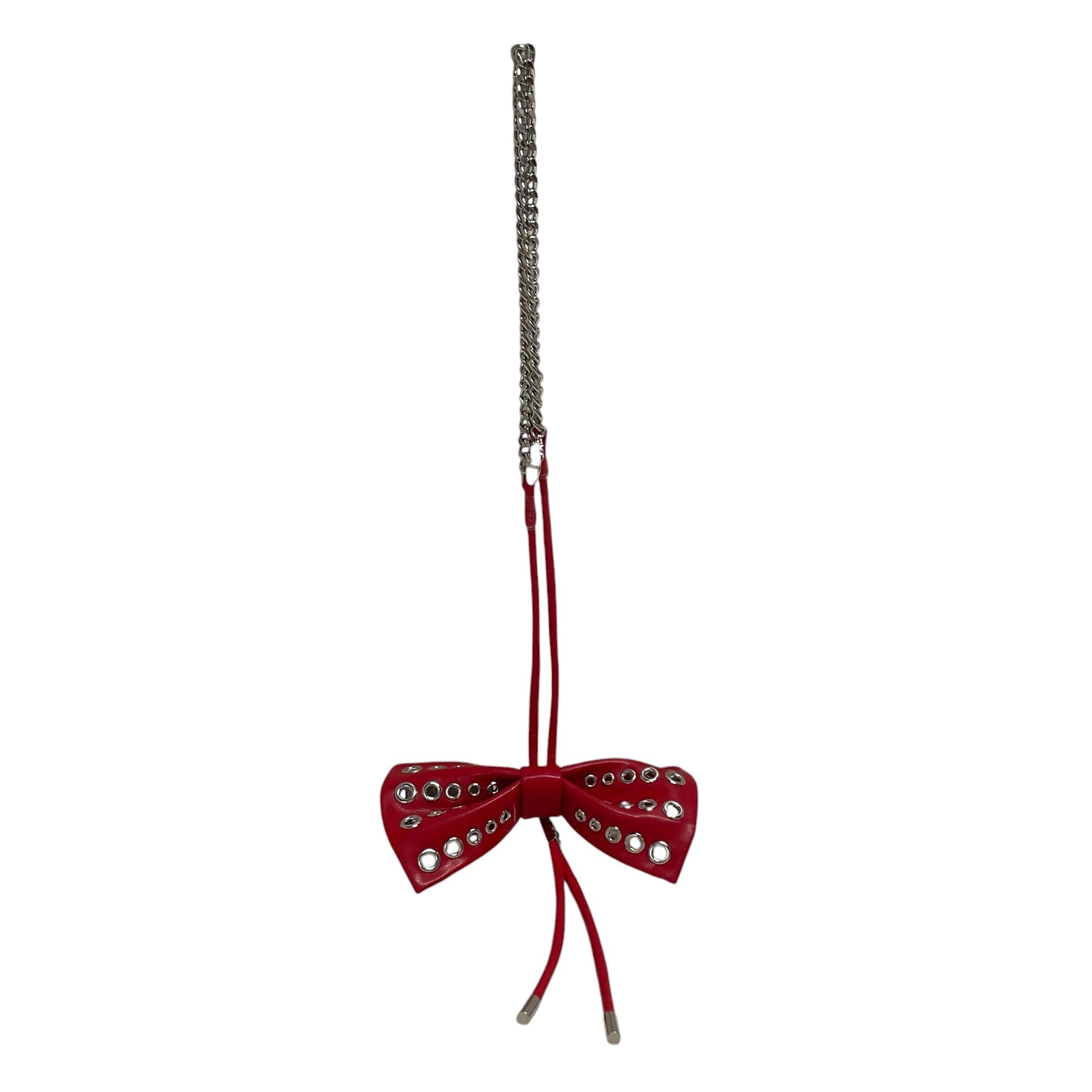 COMME des GARCONS/Pendant Top/Leather/RED/BOW TIE NECKLACE view 1