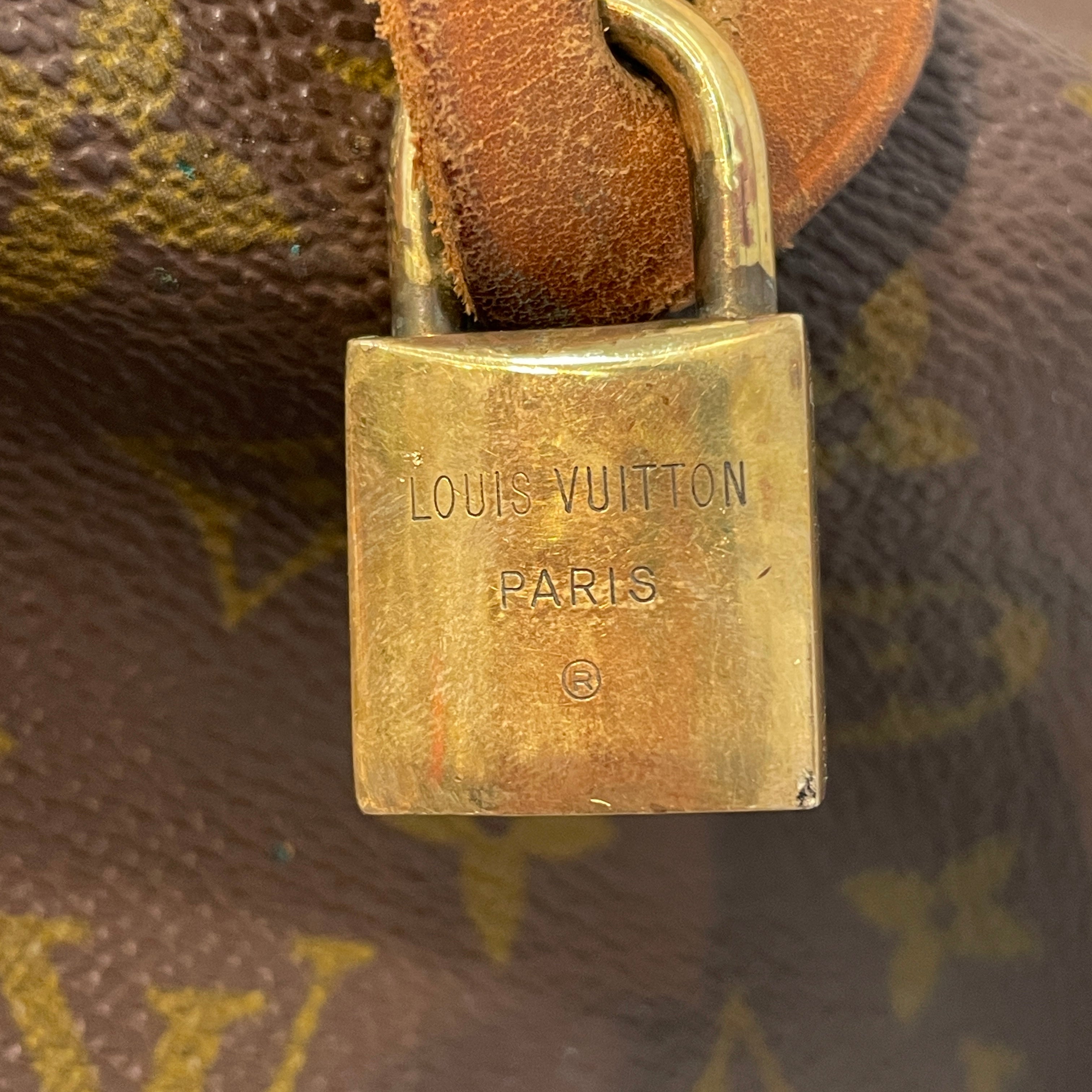 LOUIS VUITTON/Bag/Monogram/Leather/BRW/Keepall view 5