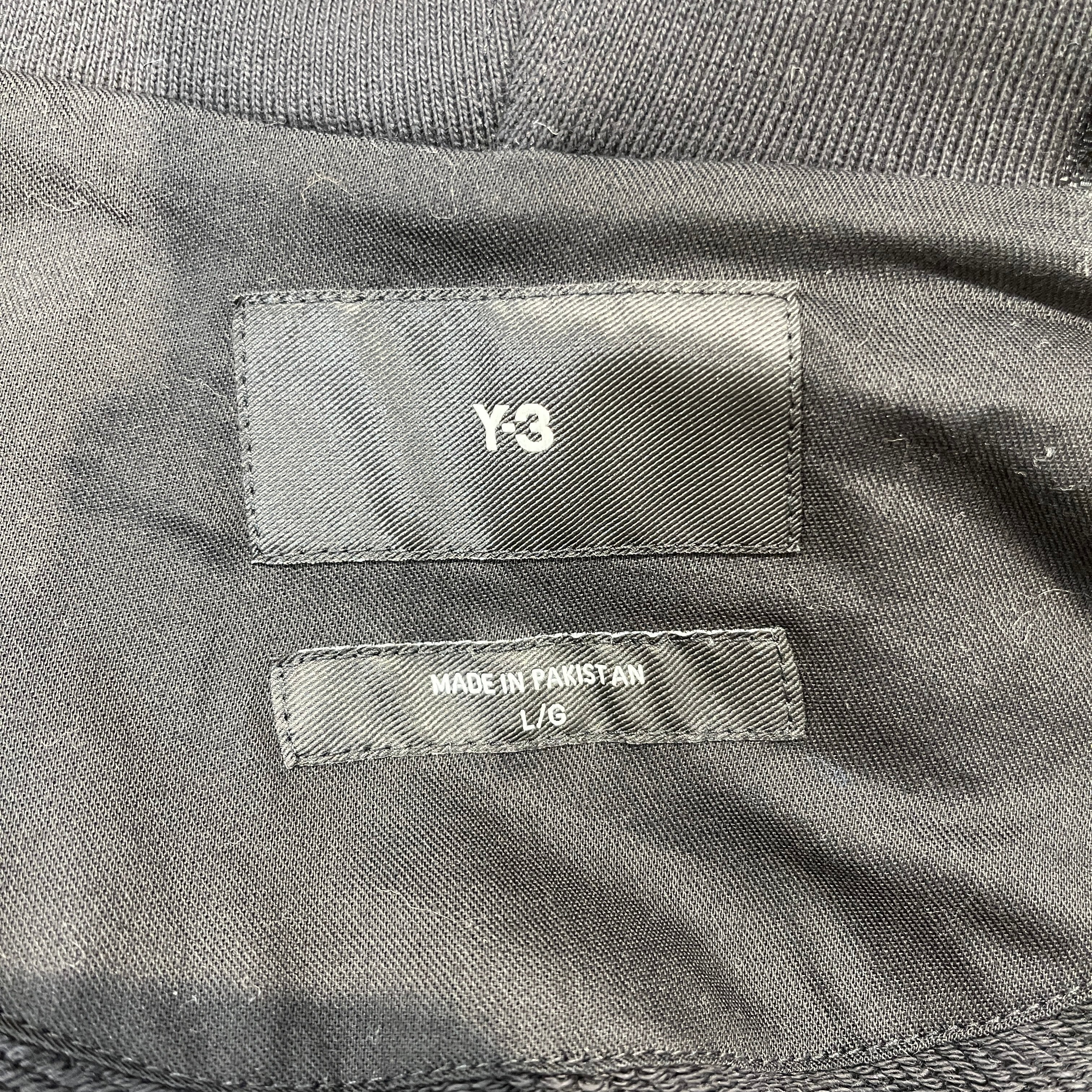 Y-3/Zip Up Hoodie/L/Cotton/BLK/ view 3