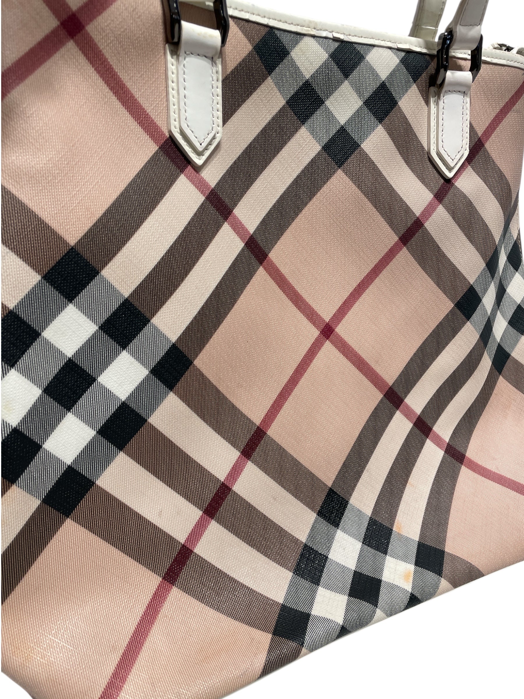 BURBERRY/Tote Bag/Hombre Check/BEG/Supernova Check Coated Tote view 6
