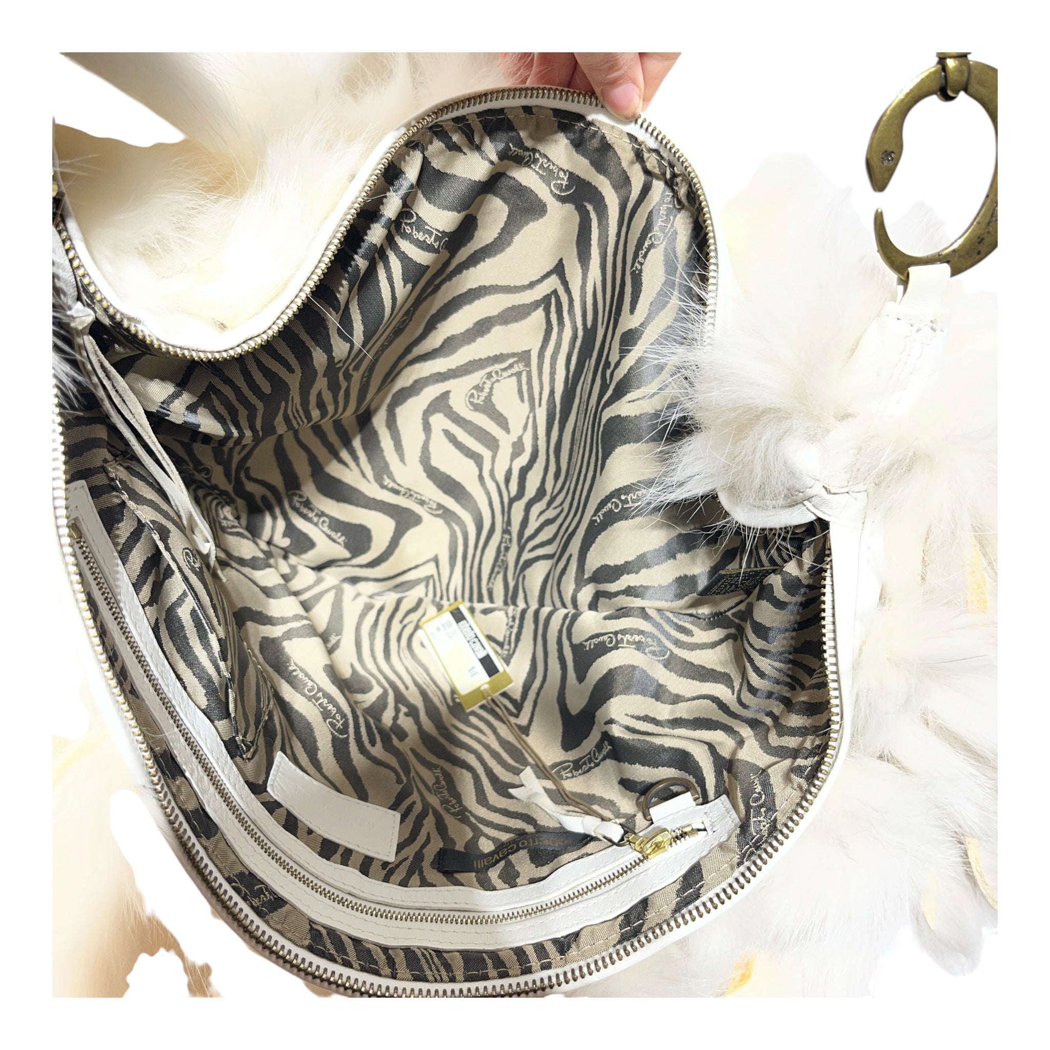 roberto cavalli/Bag/Fur/WHT/FOX FUR view 7