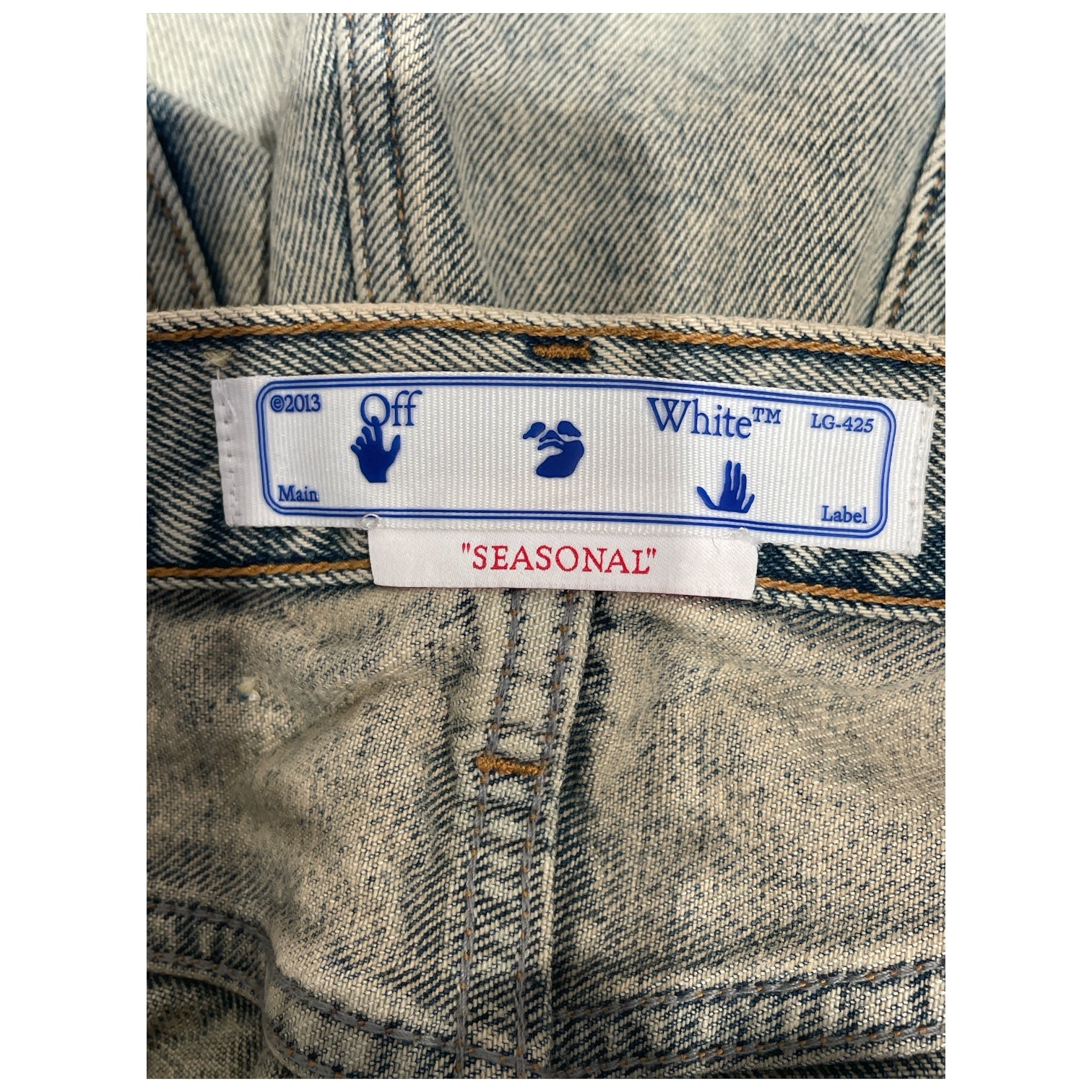 OFF-WHITE/Shorts/29/Denim/MLT/Acid Wash mini short view 3
