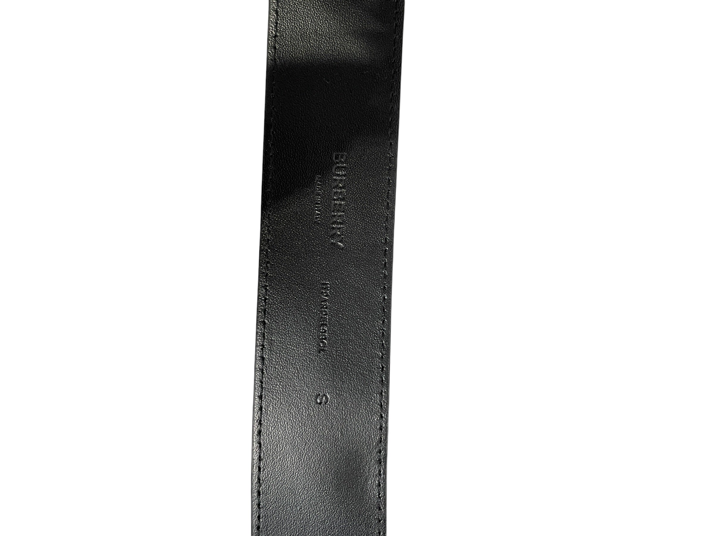 BURBERRY/Belt/Monogram/Leather/BRW/L's/GOLD TB LOGO view 3