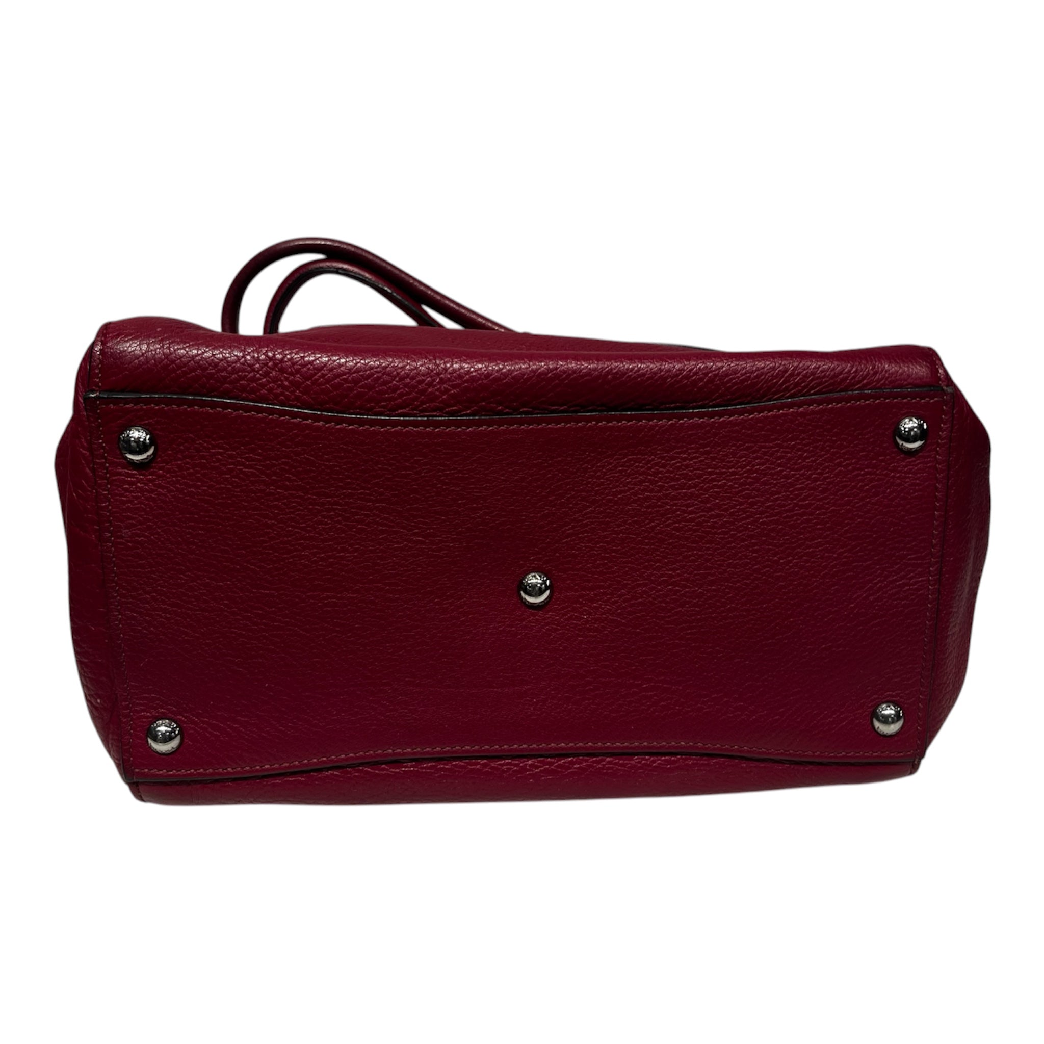 PRADA/Tote Bag/Leather/RED/Calf Leather 2 Way Tote view 3