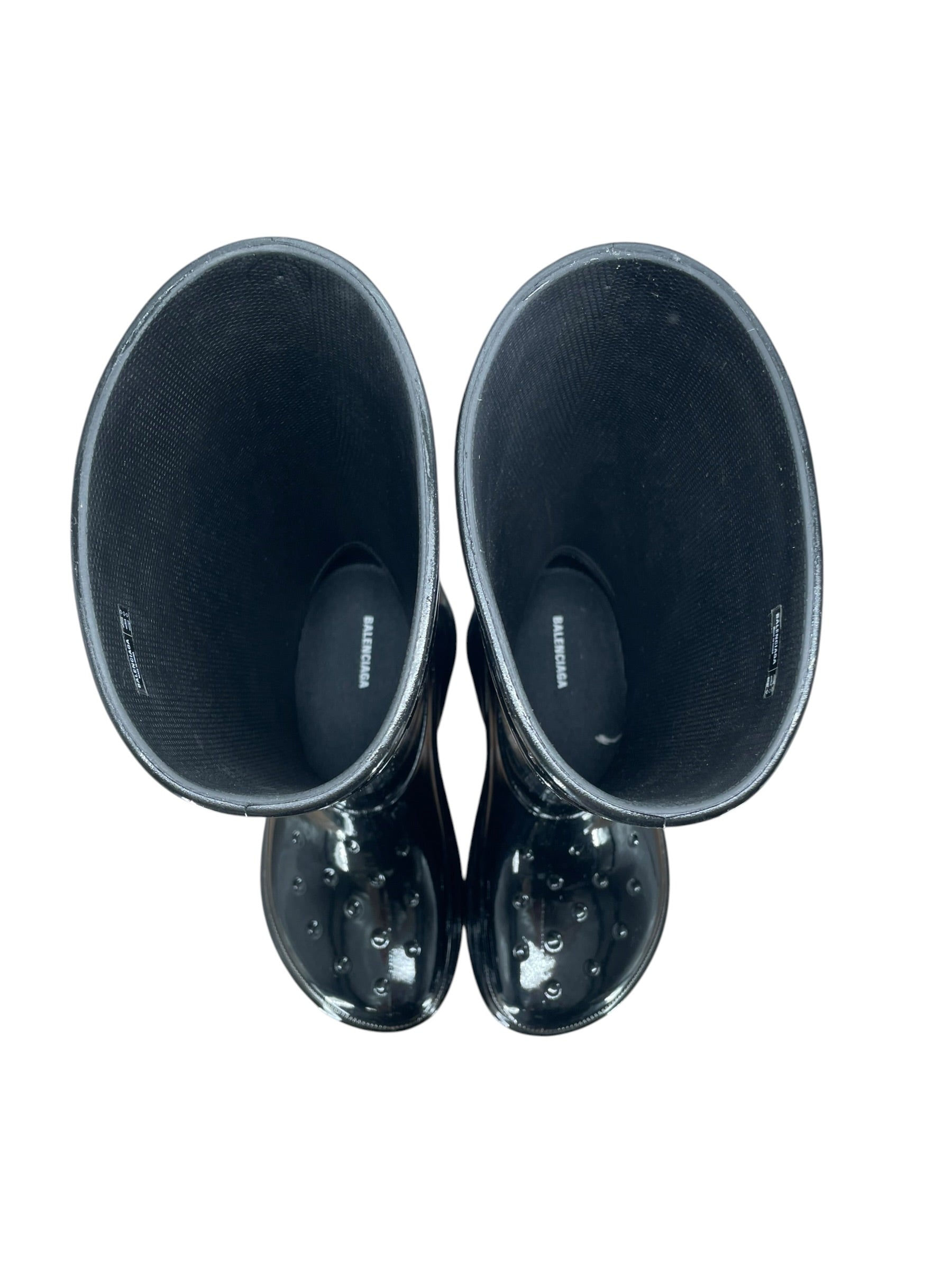 BALENCIAGA/crocs/Rain Boots/EU 38/BLK/BLK RUBBER RAIN BOOTS SZ38 view 4
