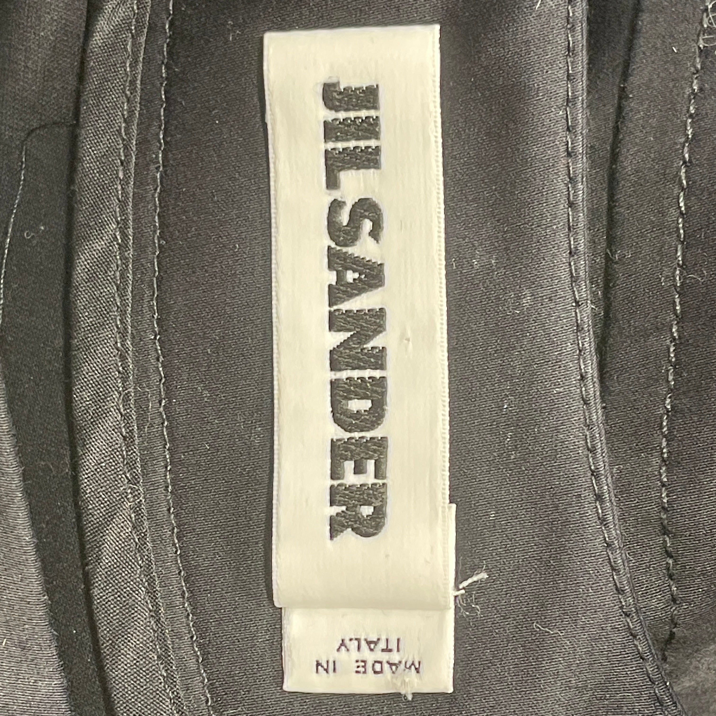 JIL SANDER/SL Dress/36/Cotton/BLK/PANELED SHOULDER SLEEVE DRESS view 4