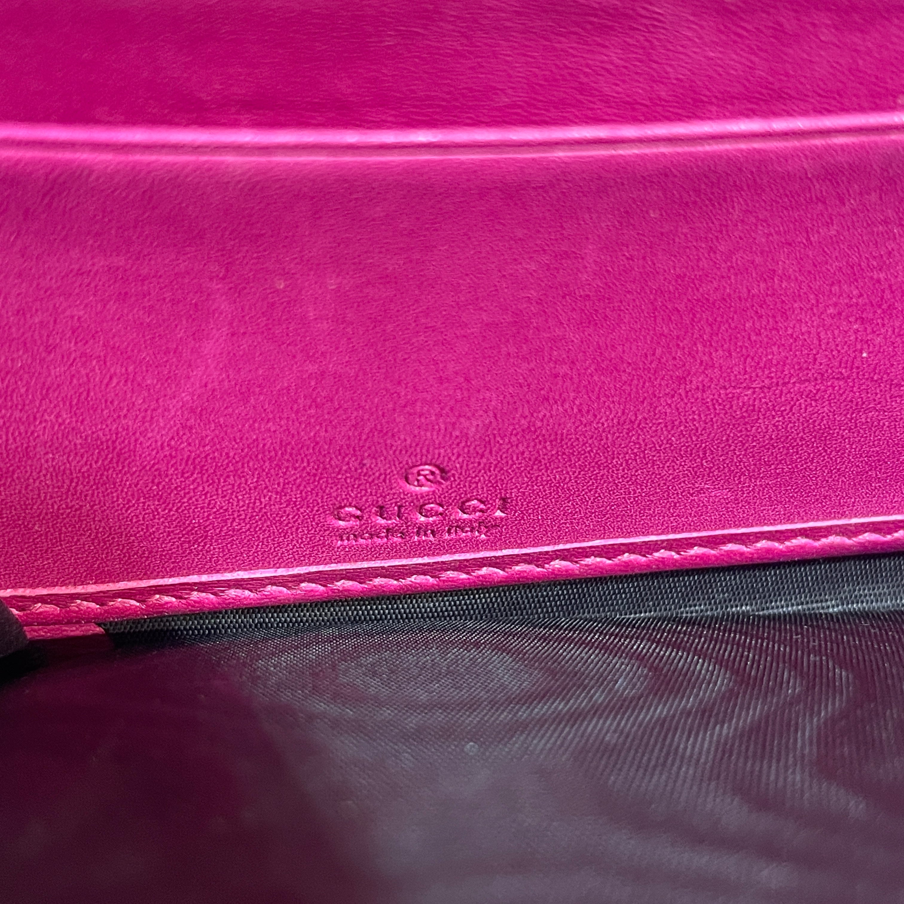 GUCCI/Long Wallet/Monogram/Leather/PNK/Microguccissima Zip view 5