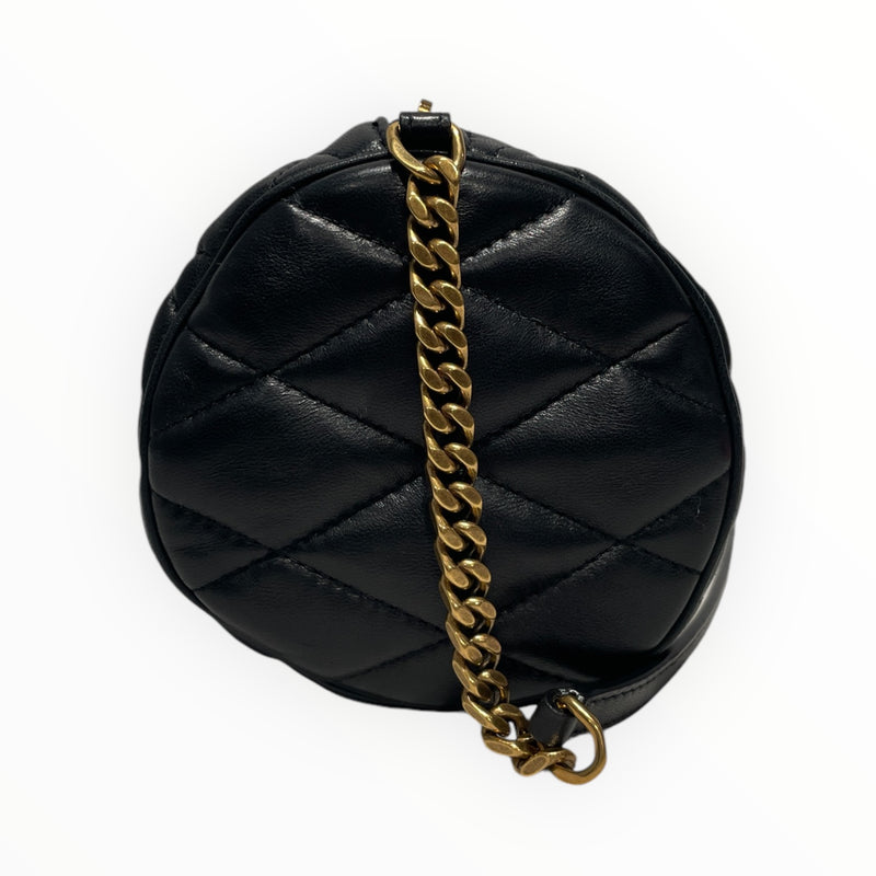 YVES SAINT LAURENT/Hand Bag/S/Leather/BLK/