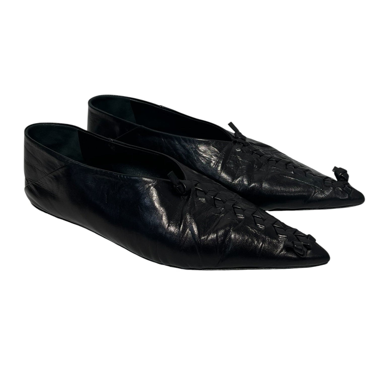 JIL SANDER/Flat Shoes/US 6/Leather/BLK/ view 1