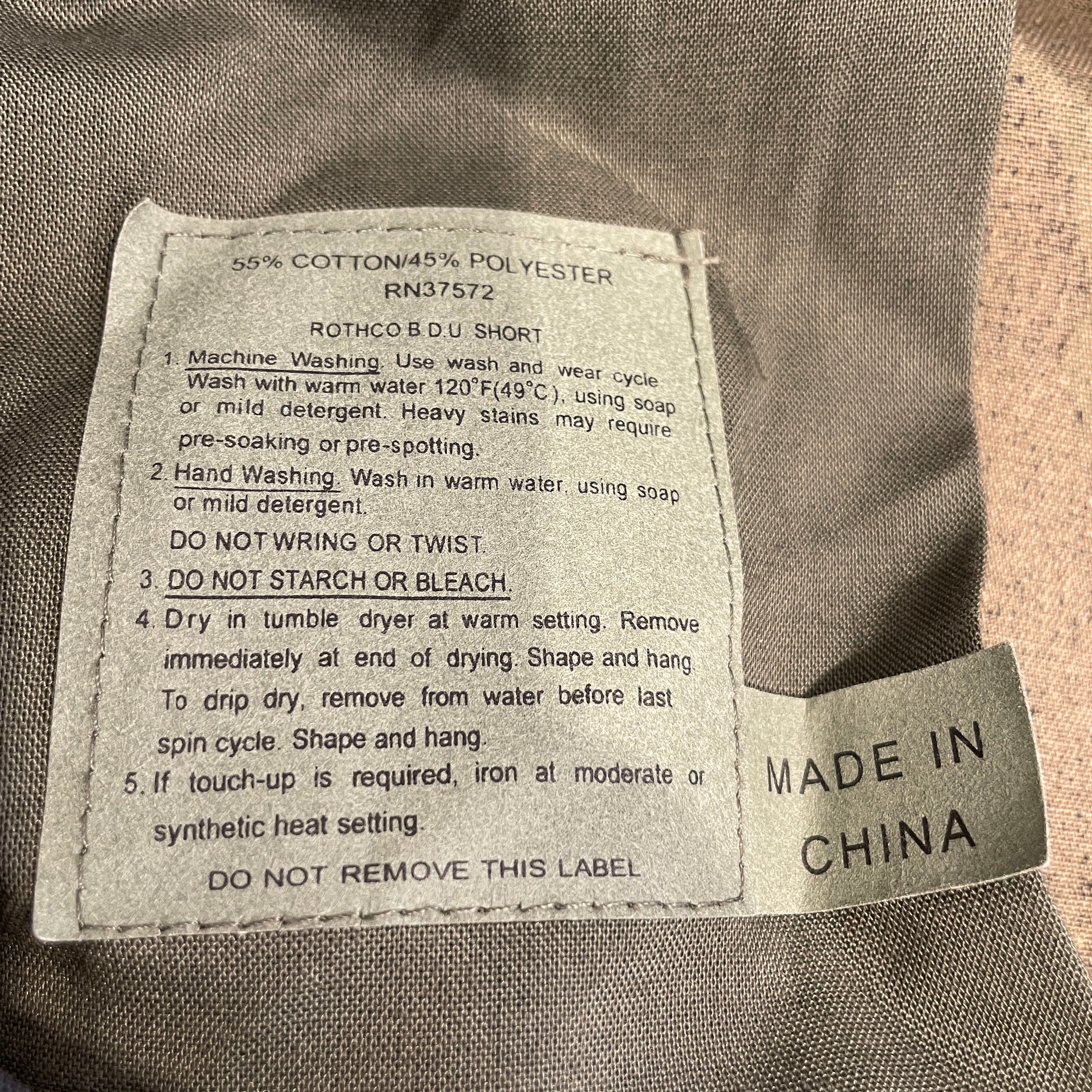 Raspberry Hills/Shorts/XL/Cotton/GRN/Camouflage/YELLOW TEXT view 5