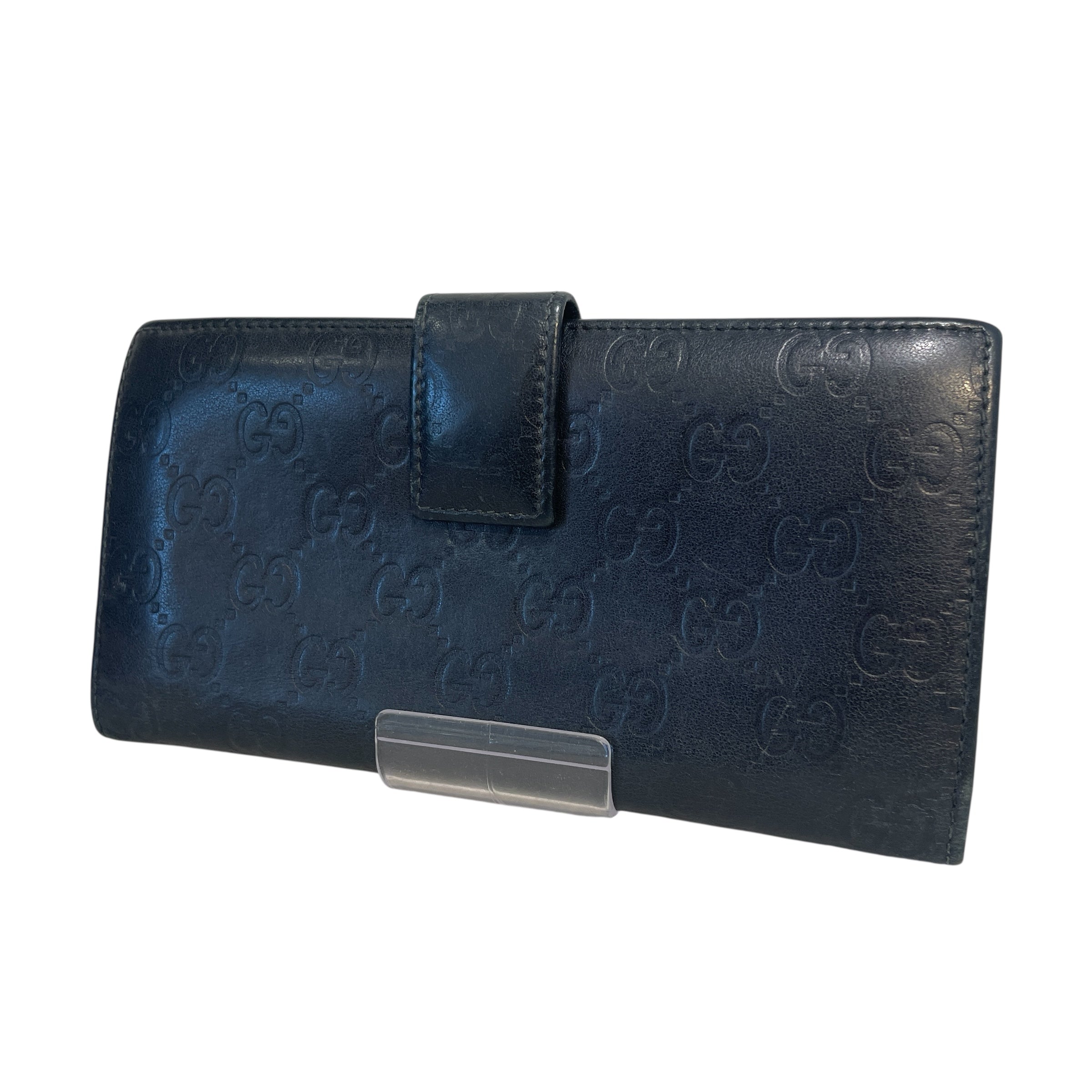 GUCCI/Long Wallet/Monogram/Leather/BLK/Signature Continental Wallet view 2