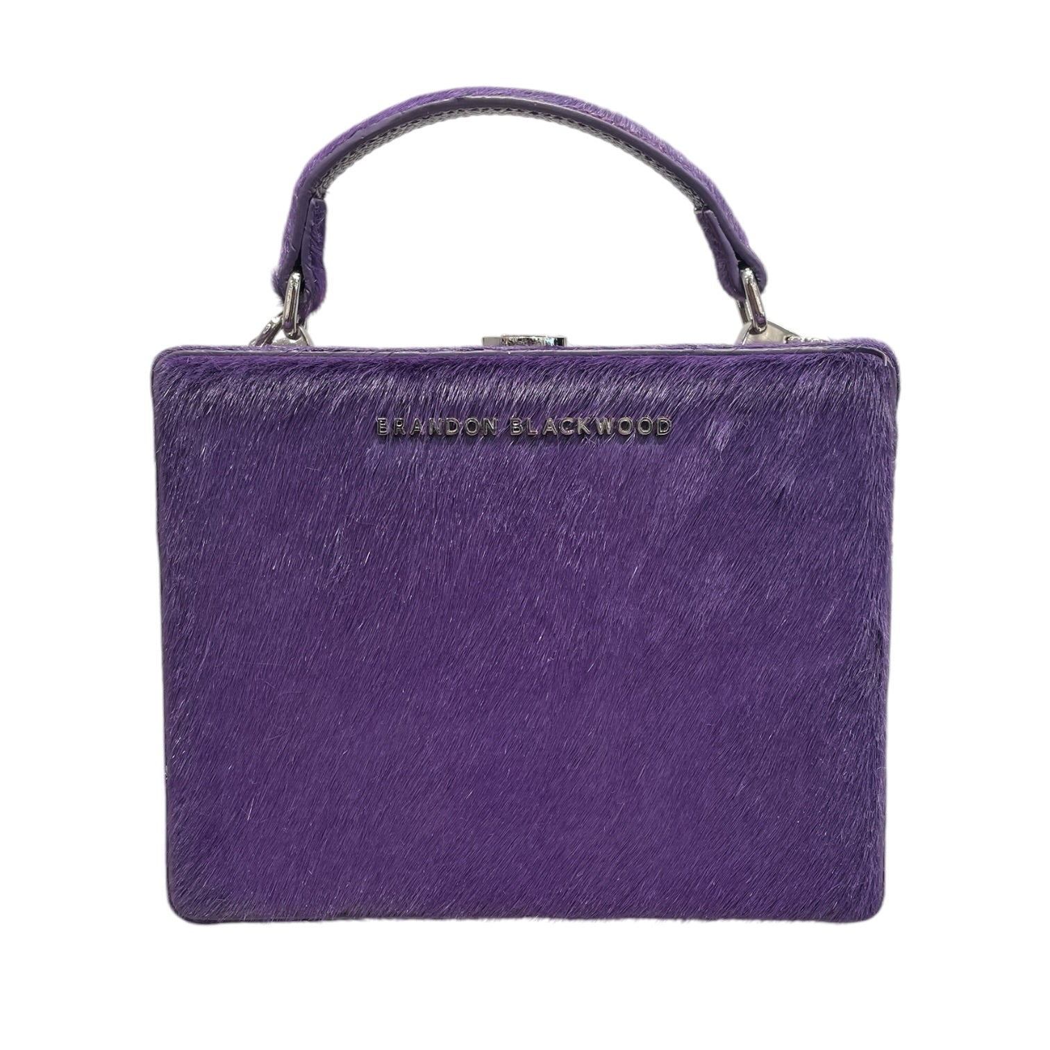 BRANDON BLACKWOOD/Hand Bag/Fake Fur/PPL/Purple Mini Kendrick Trunk view 1