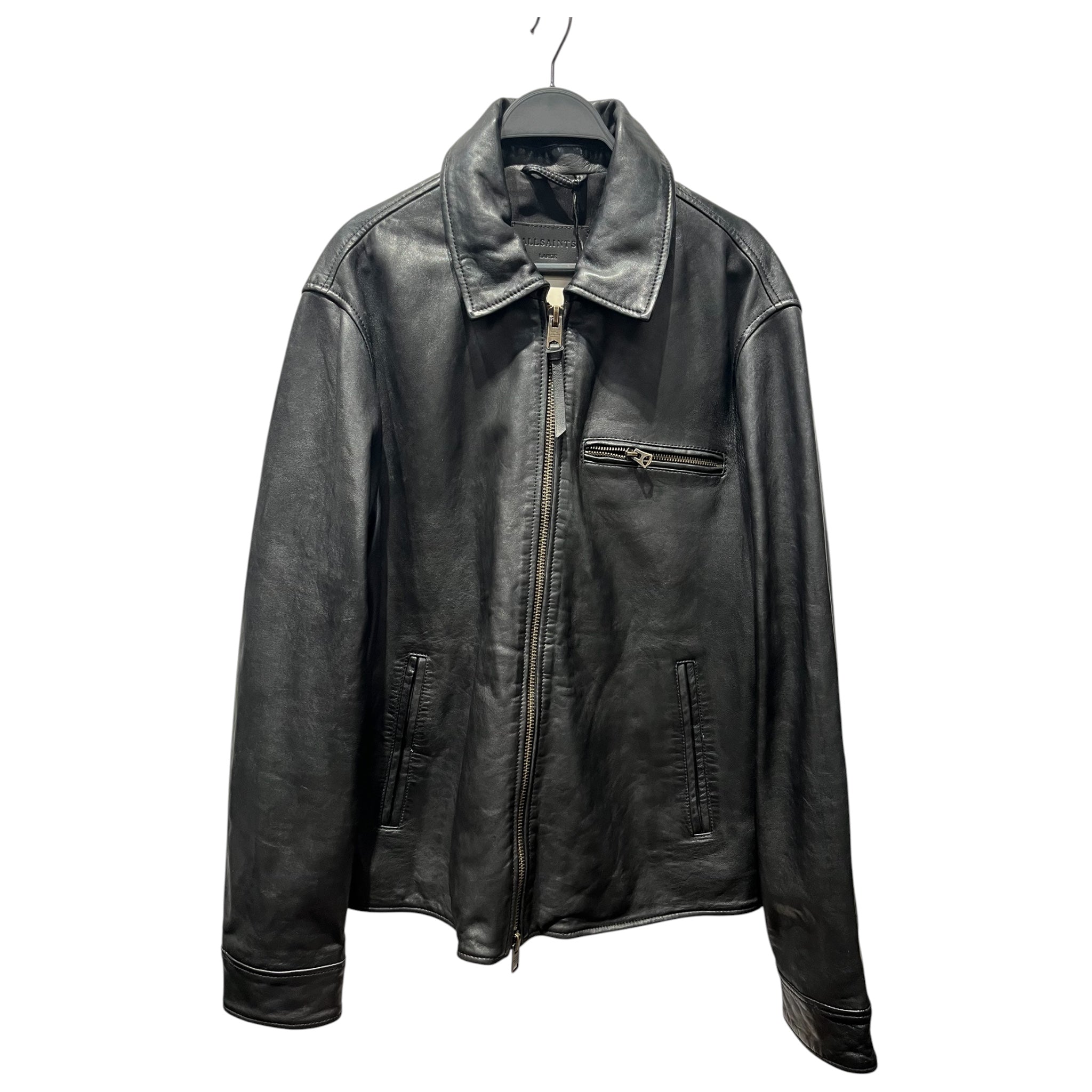 ALLSAINTS/Leather Jkt/L/Leather/BLK/ALLSAINTS BLACK JACKET view 1