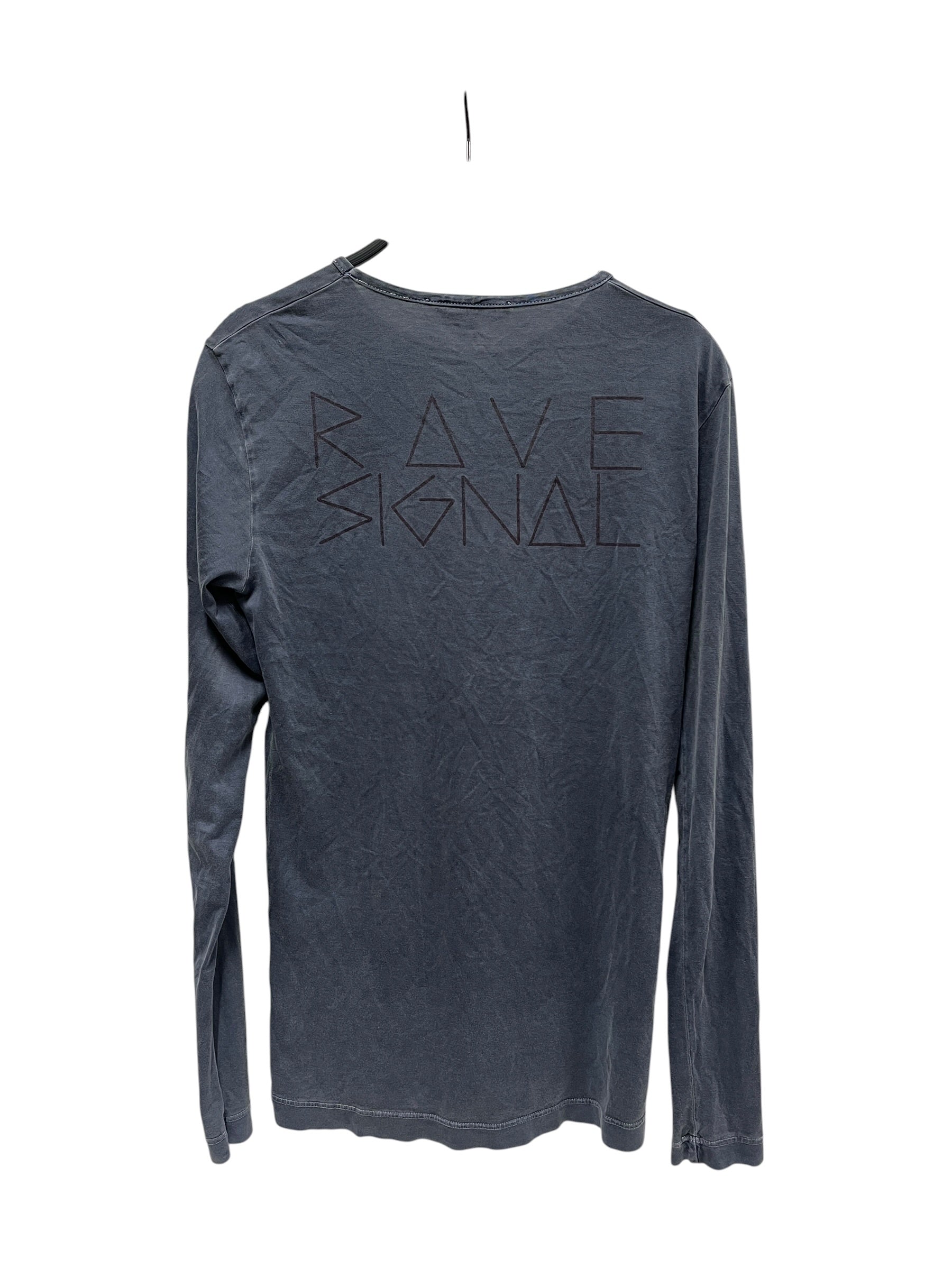 RAF SIMONS/LS T-Shirt/46/Graphic/Cotton/BLU/ view 2