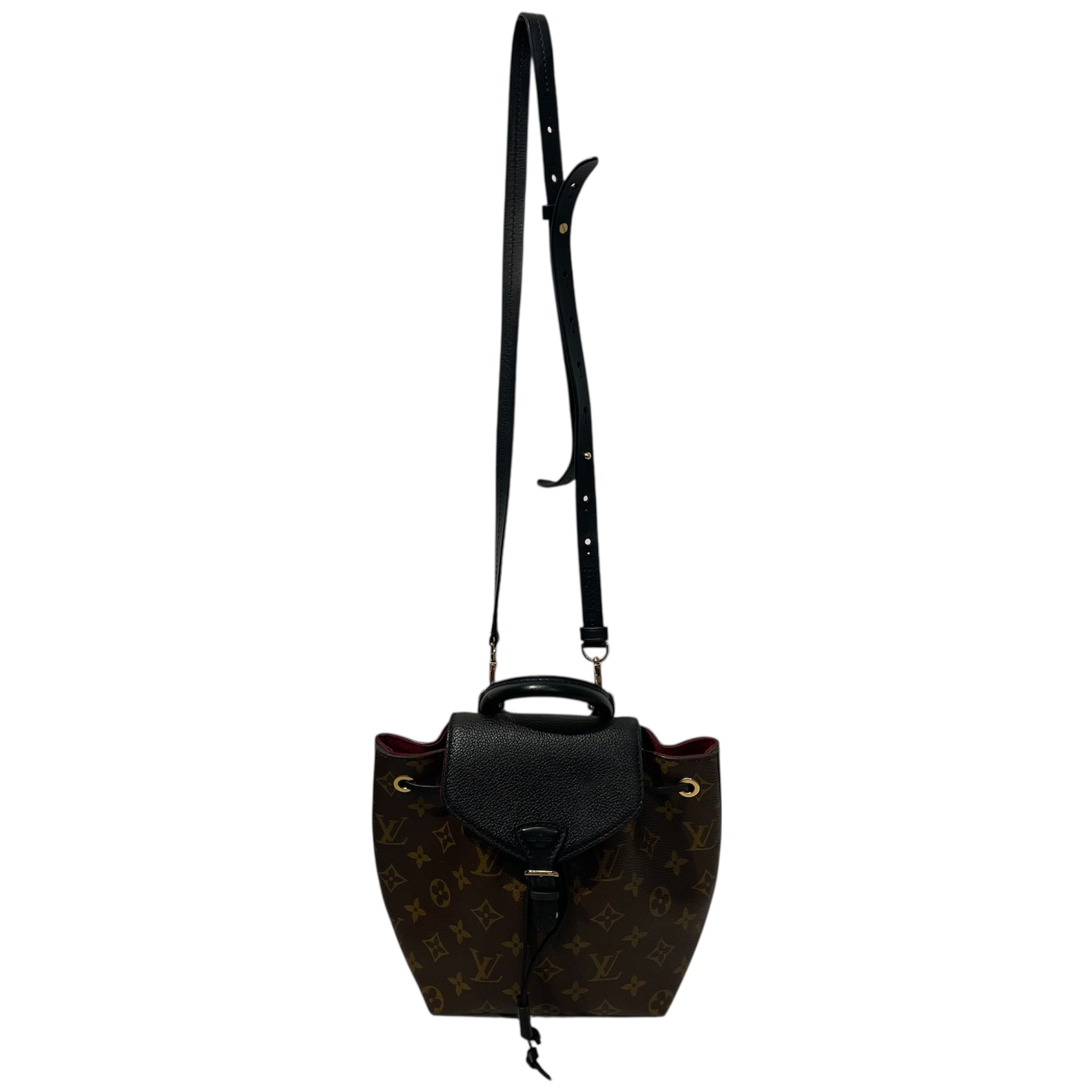 LOUIS VUITTON/Cross Body Bag/Monogram/Leather/BRW/LV MONTSOURIS FLAP BAG view 1