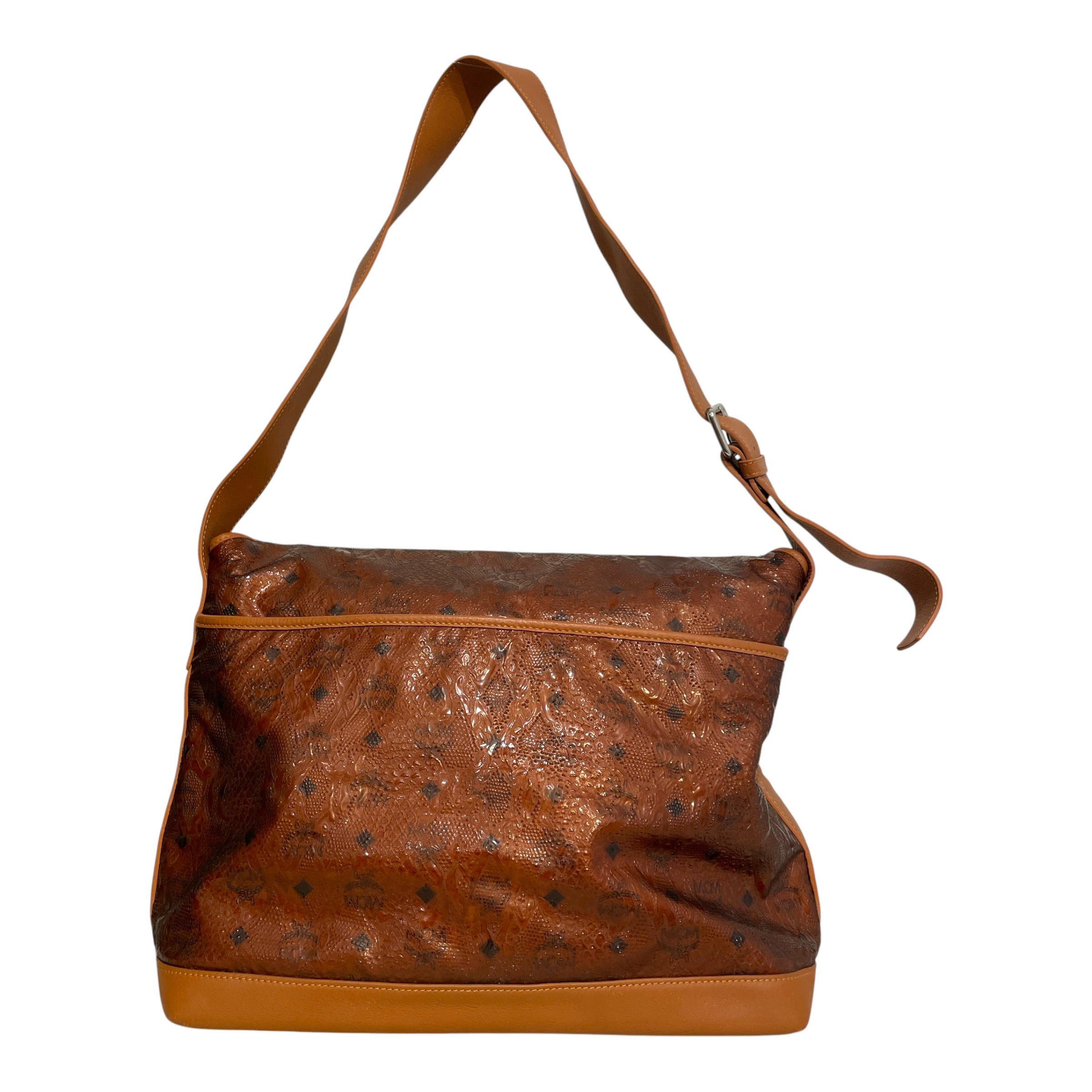 MCM/Bag/Monogram/Leather/BRW/MOnogram Messnger BAg view 4