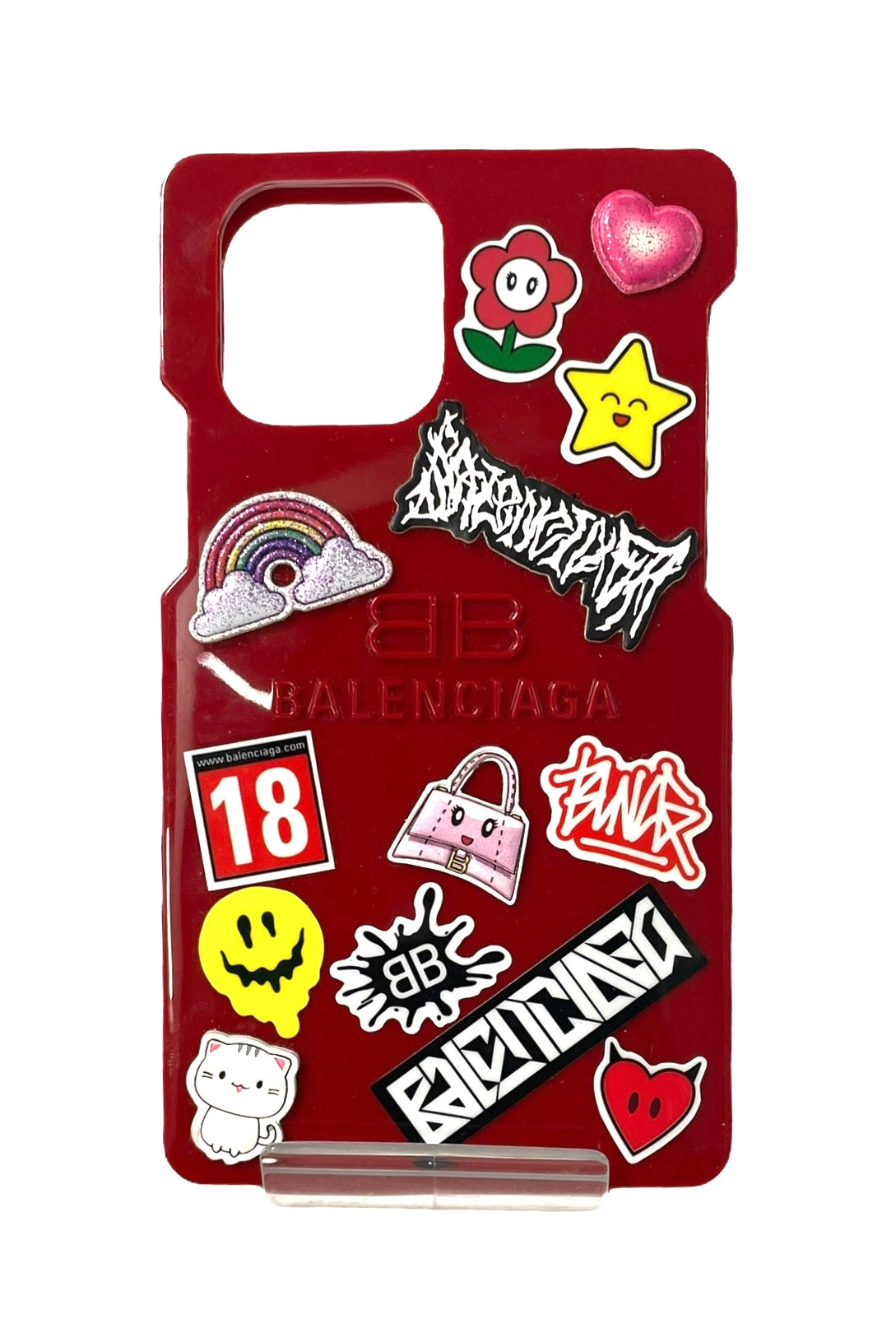 BALENCIAGA/Cotton/RED/iPhone 12  w/ SCREWDRIVER view 1