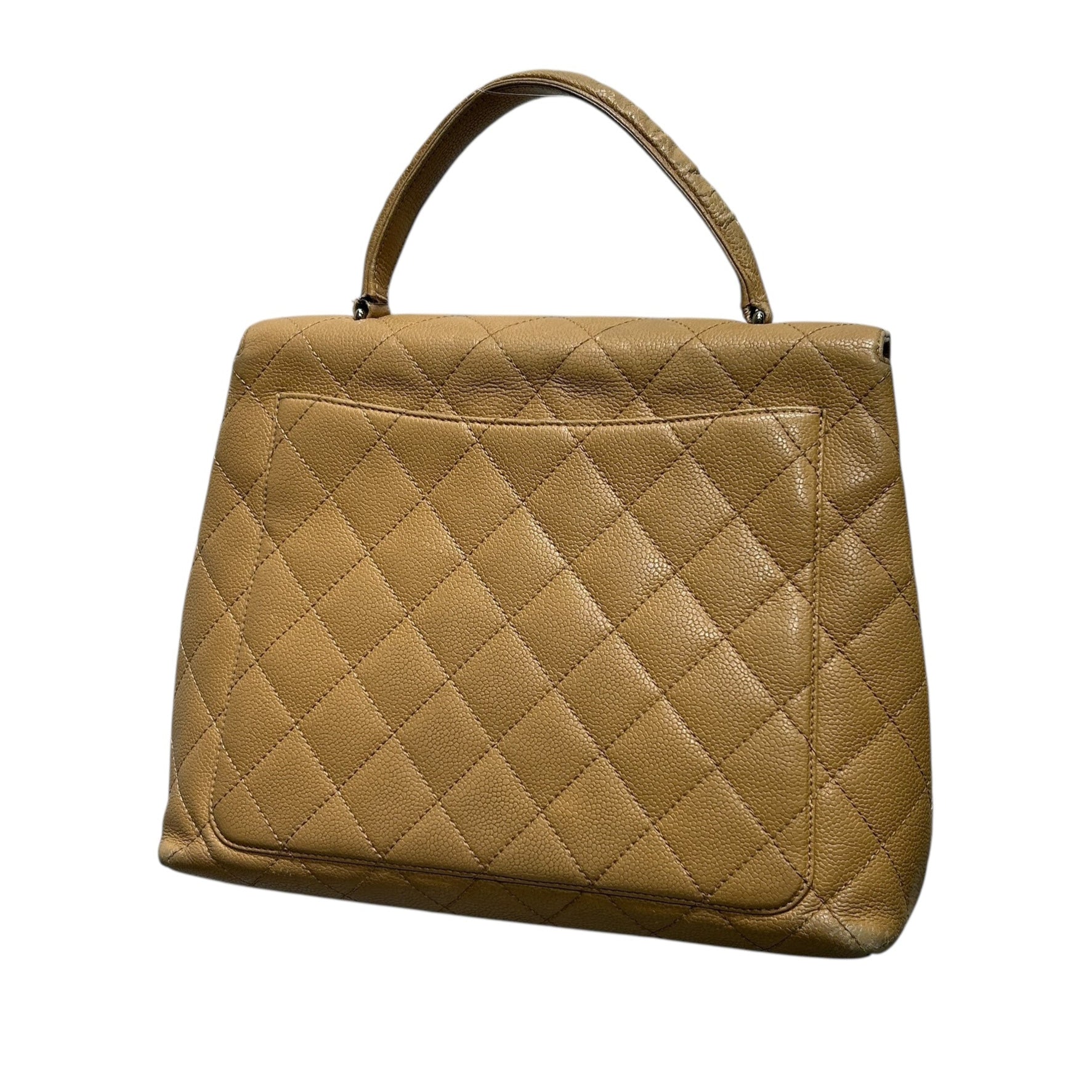 CHANEL/Hand Bag/Leather/BEG/CLASSIC FLAP BAG QUILITED view 2