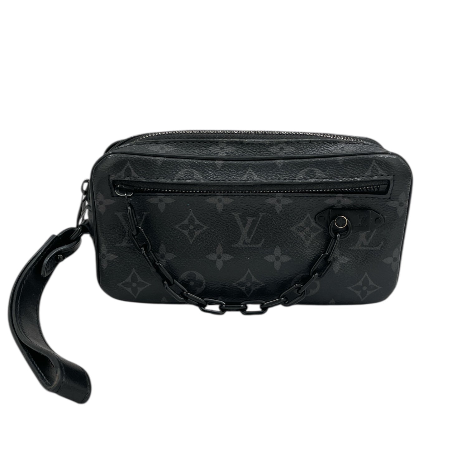 LOUIS VUITTON/Clutch Bag/Leather/BLK/POCHETTE VOLGA/VIRGIL ABLOH view 1
