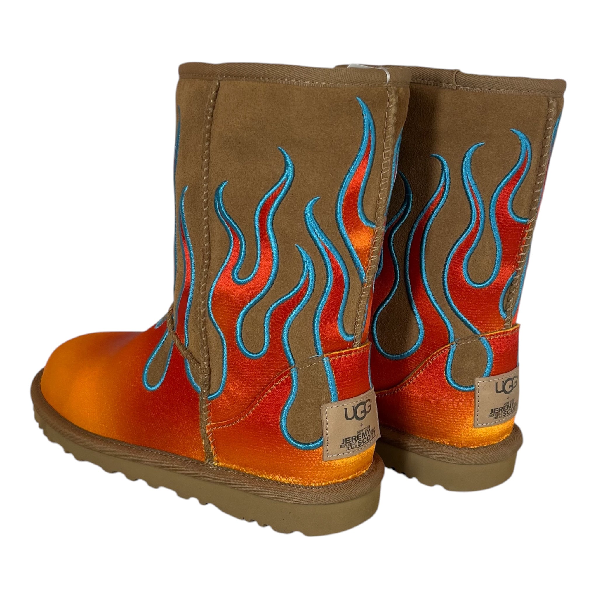 UGG australia/JEREMY SCOTT/Boots/US 6/Suede/BRW/FLAMES UGG view 2