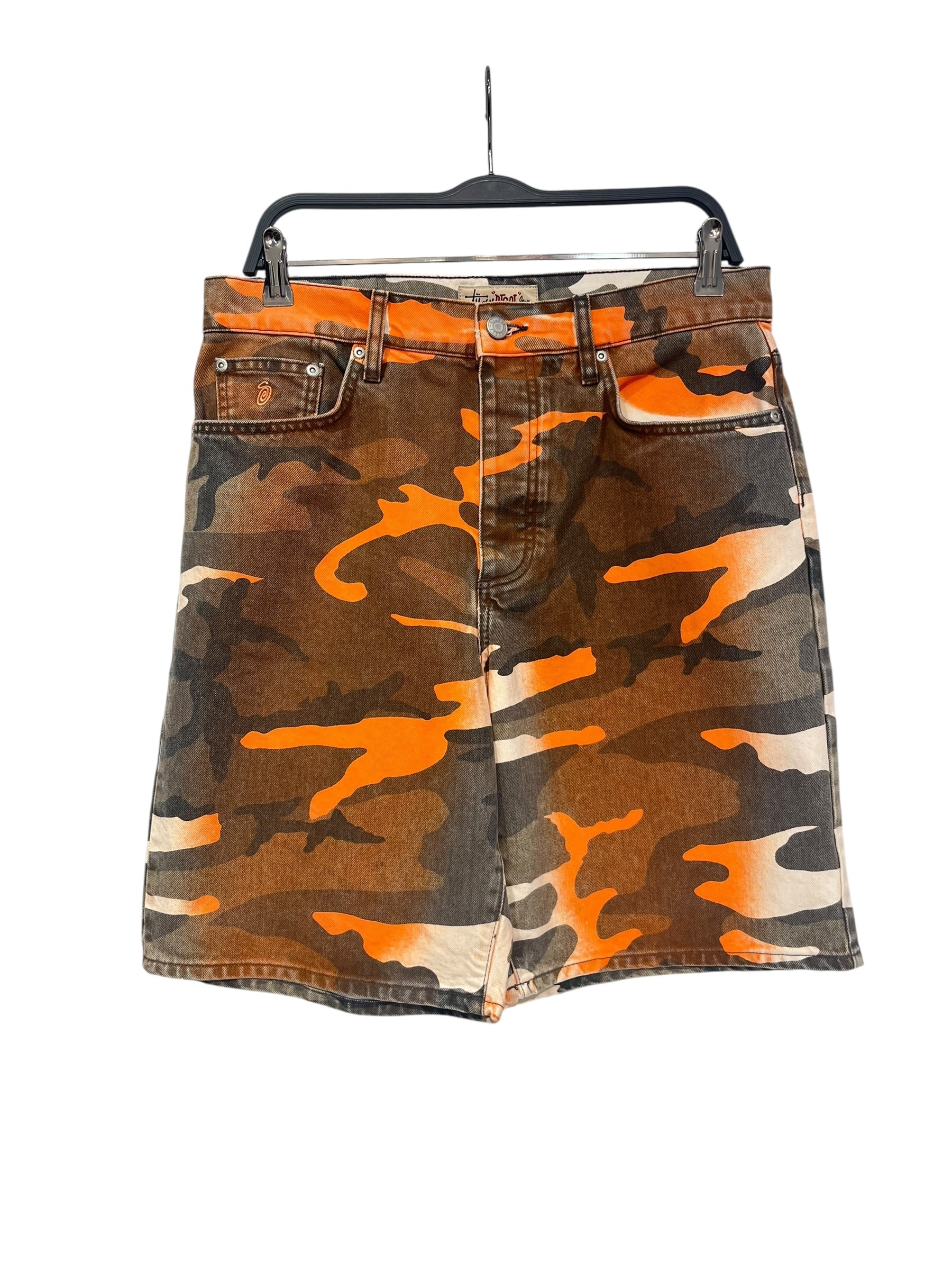 STUSSY/Shorts/30/Denim/ORN/Camouflage/112295 CAMO ORNGE SHORTS view 1