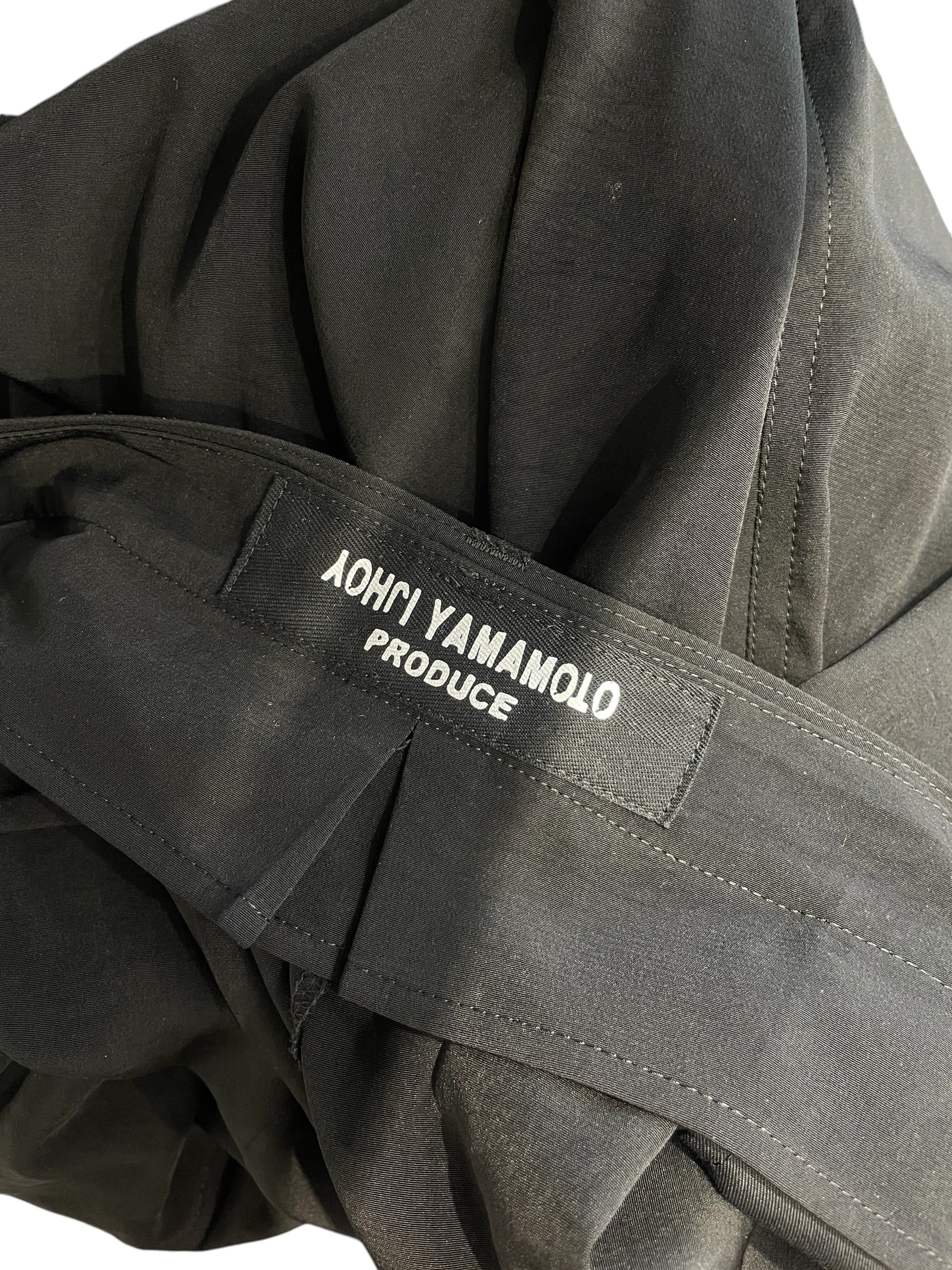 YOHJI YAMAMOTO/Pants/3/Polyester/BLK/ view 3