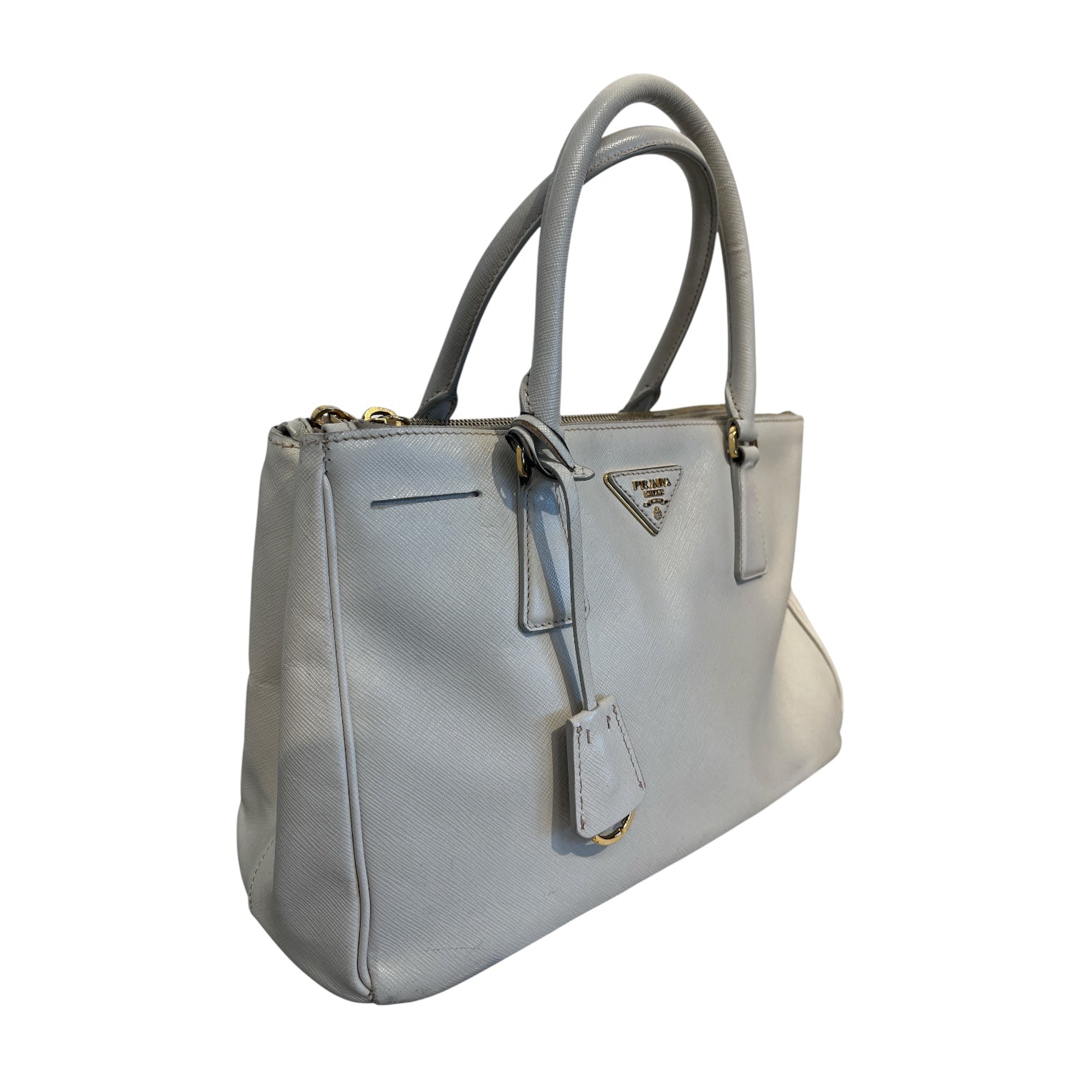 PRADA/Hand Bag/Leather/CRM/galleria view 4