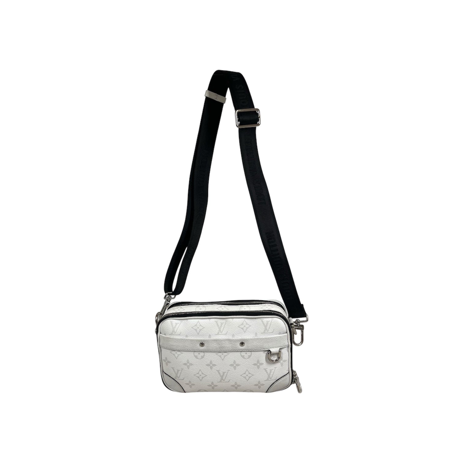 LOUIS VUITTON/Cross Body Bag/Monogram/Cowhide/WHT/TAIGA ALPHA MESSENGER BAG view 1
