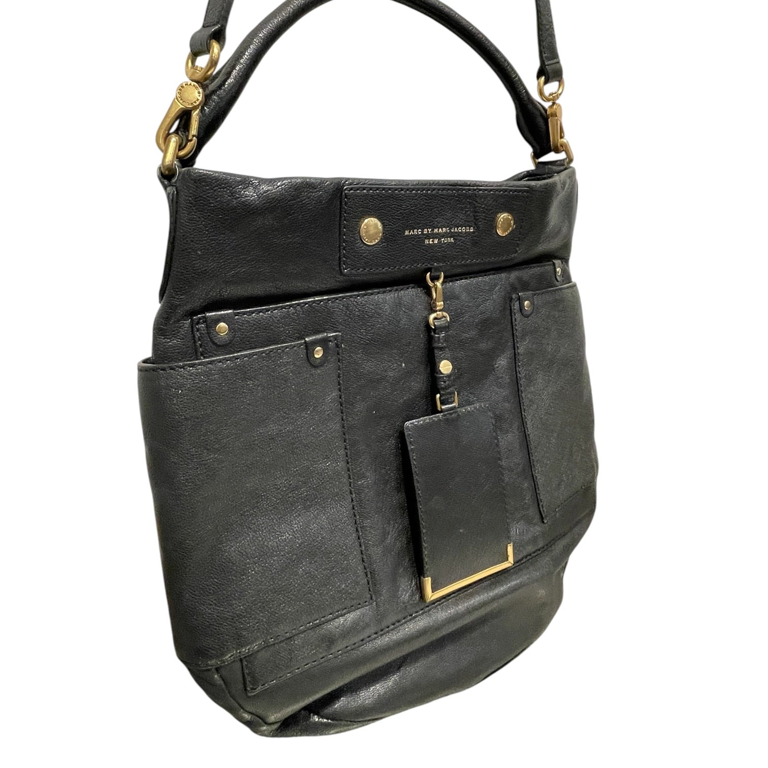 MARC BY MARC JACOBS/Hand Bag/Leather/BLK/HOBO BAG view 3