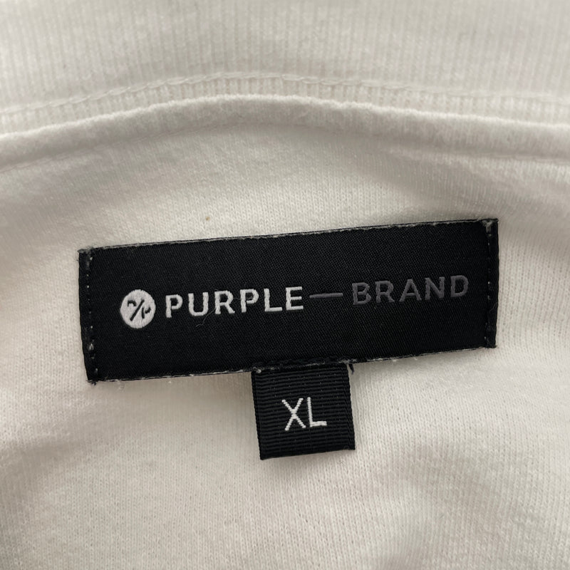 PURPLE BRAND/T-Shirt/XL/Cotton/WHT/