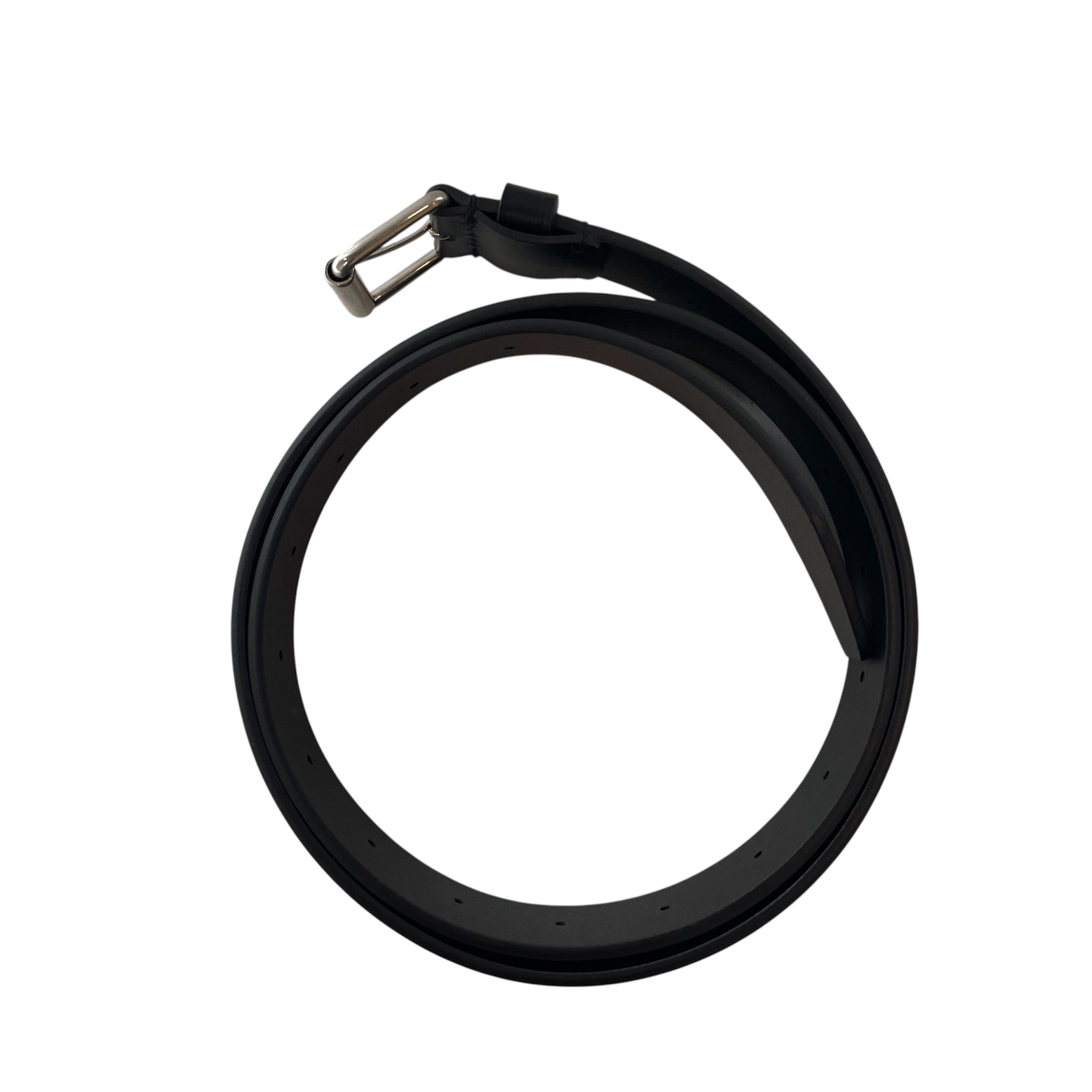 BALENCIAGA/Belt/Leather/BLK/SLVR HARDWARE view 2