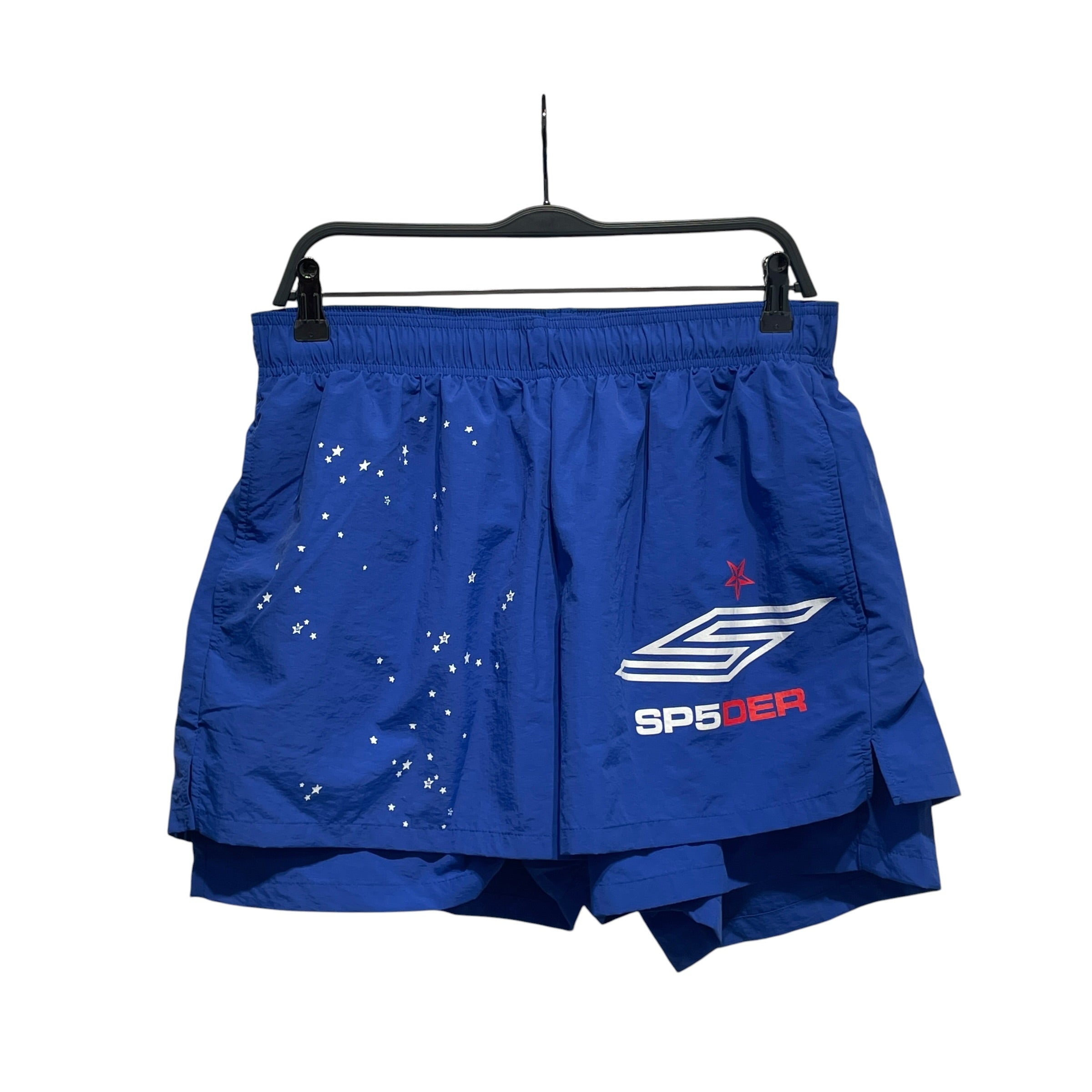 Sp5der/Shorts/L/Nylon/BLU/STARS view 1
